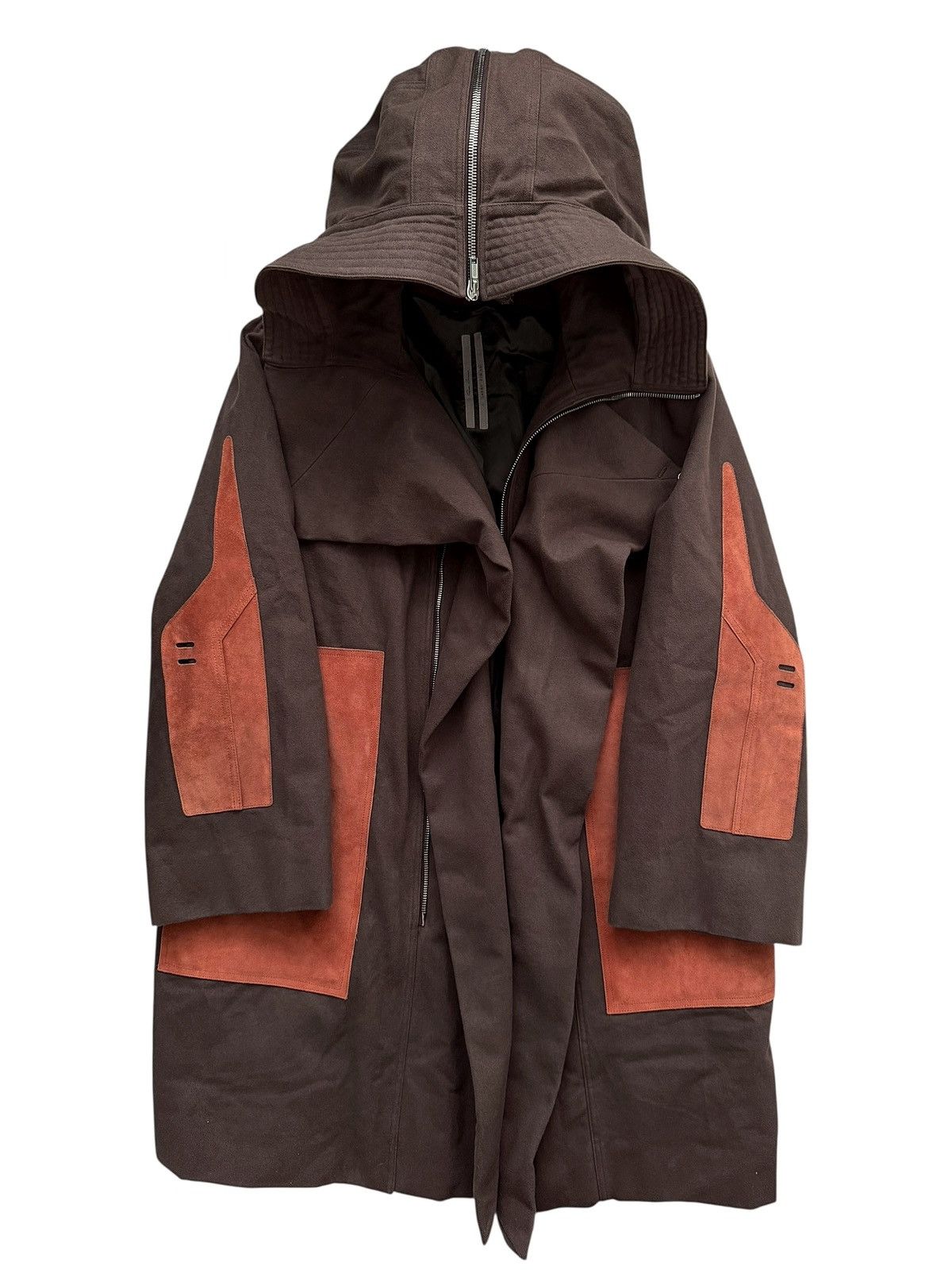 Rick Owens RARE 2019 Larry GIANT Sisy Suede Panel Parka Size US M / EU 48-50 / 2 - 1 Thumbnail