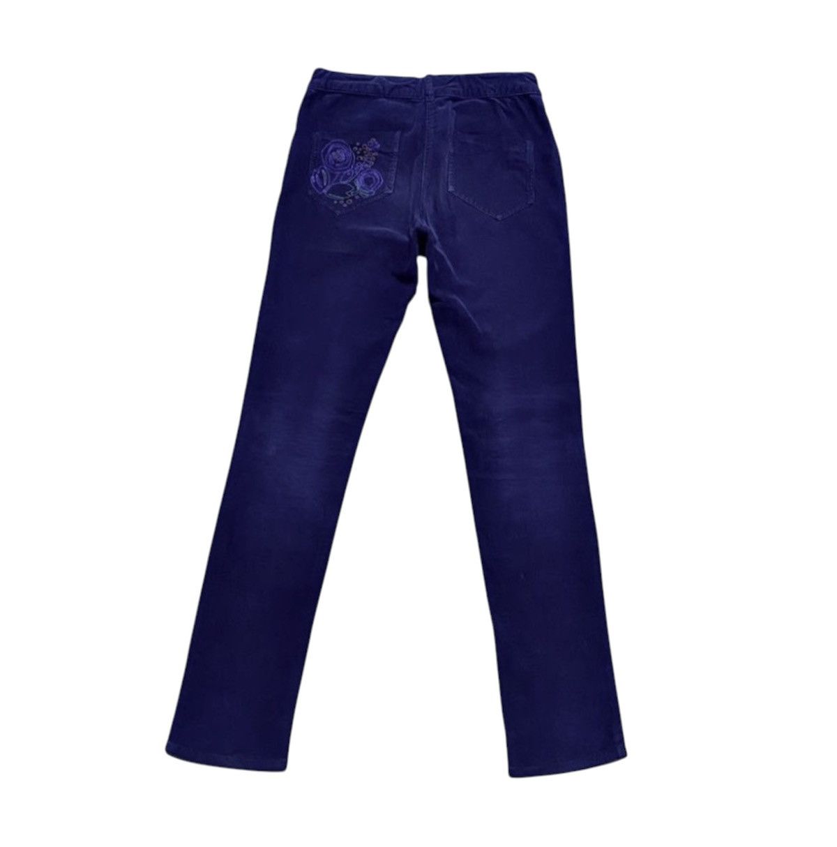 Kenzo Vintage Kenzo Teenager Blue Corduroy Pant Trouser Embroidery Size 24" / US 00 / IT 34 - 1 Thumbnail