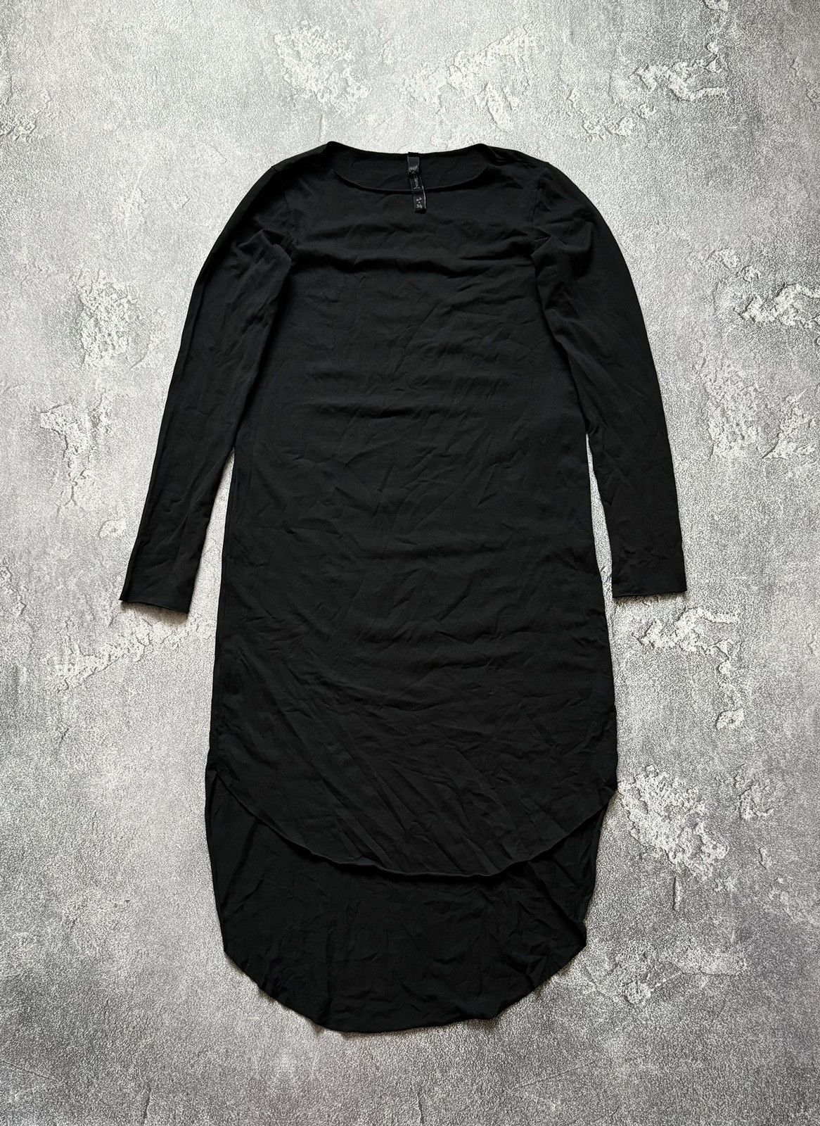 Vintage Provocation M black long dress tunic long sleeve avantgarde Size M / US 6-8 / IT 42-44 - 4 Thumbnail