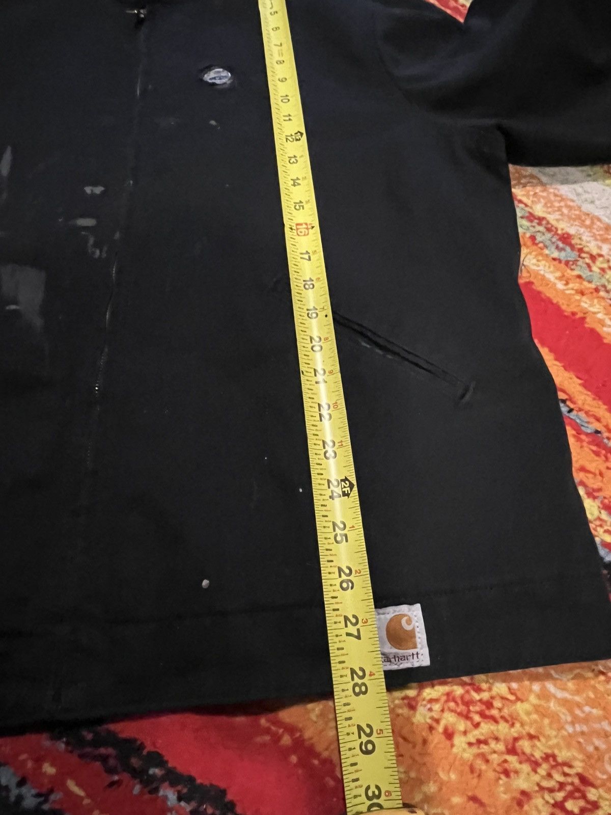 Carhartt Carhartt Jacket Workwear Large Black Insulated Distressed Size US L / EU 52-54 / 3 - 8 Thumbnail