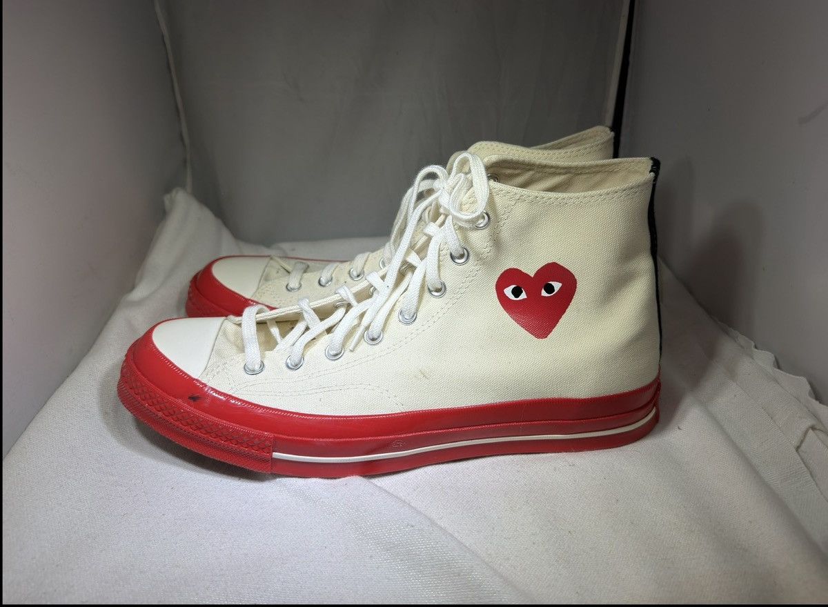 Converse Converse Chuck 70 CDG Pristine Red Egret Men 11.5 High Size US 11.5 / EU 44-45 - 1 Thumbnail
