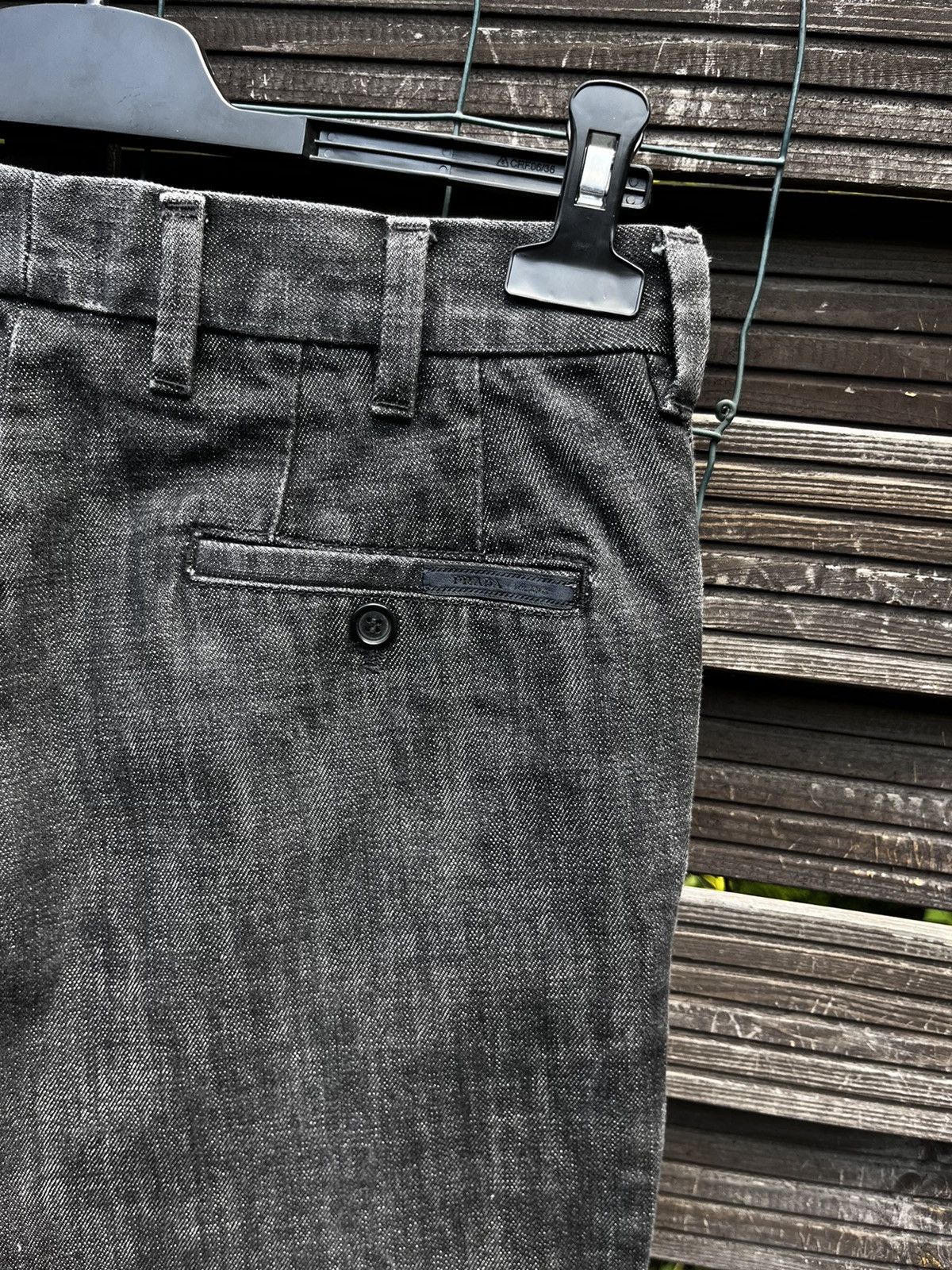 Prada 🔴 PRADA 2012 BLACK TAB LUXURY DENIM STREETWEAR Y2K JEANS Size US 29 - 9 Thumbnail