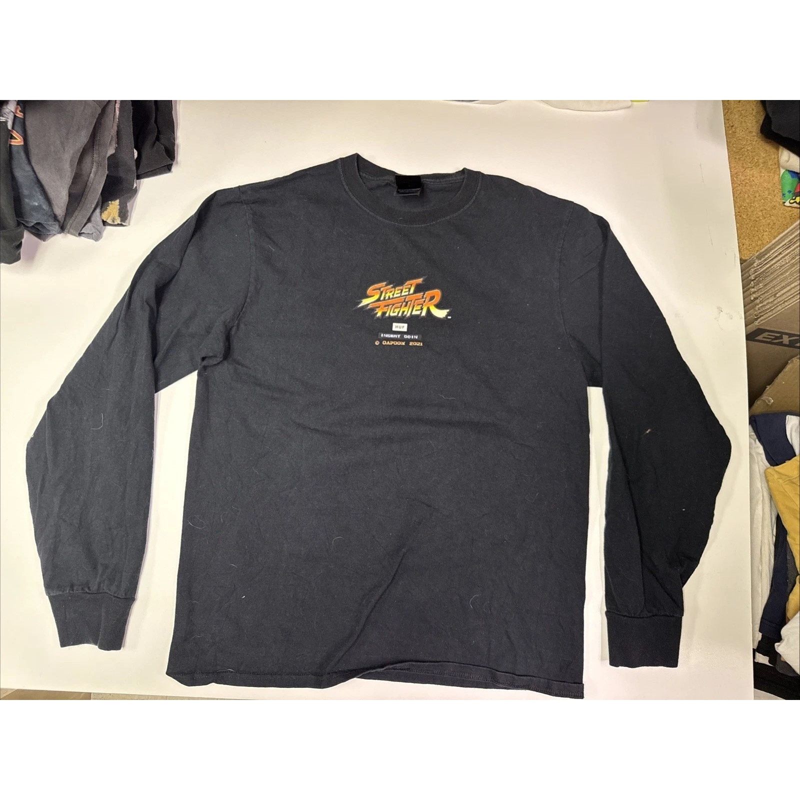 Huf HUF x Street Fighter II Retro Capcom 2021 Long Sleeve Medium Size US M / EU 48-50 / 2 - 1 Thumbnail