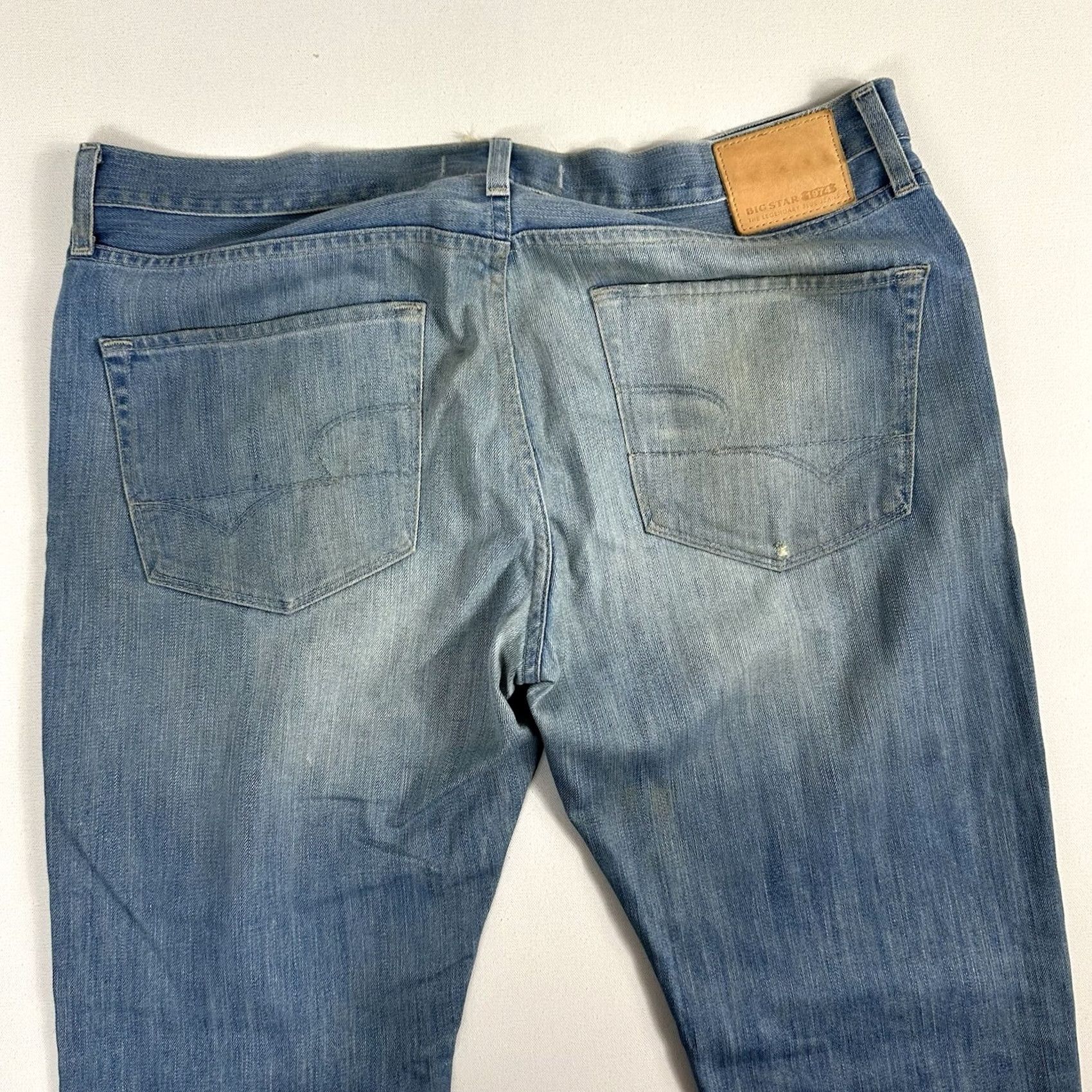 Denime BIG STAR 1974 Division Straight Jeans Size 38R Blue Denim Regular 5-Pocket Mens Size US 38 / EU 54 - 4 Thumbnail