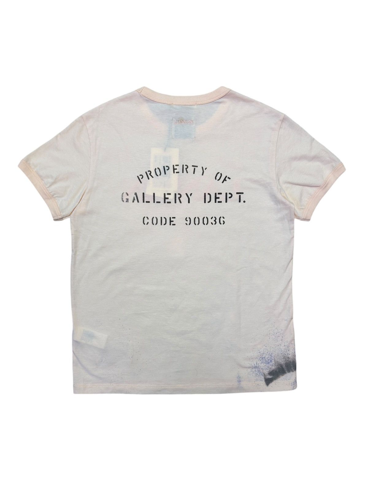 Gallery Dept. × Lanvin Gallery Dept. Lanvin Pink Paint Splatter Tee Shirt Size XL / US 12-14 / IT 48-50 - 3 Thumbnail