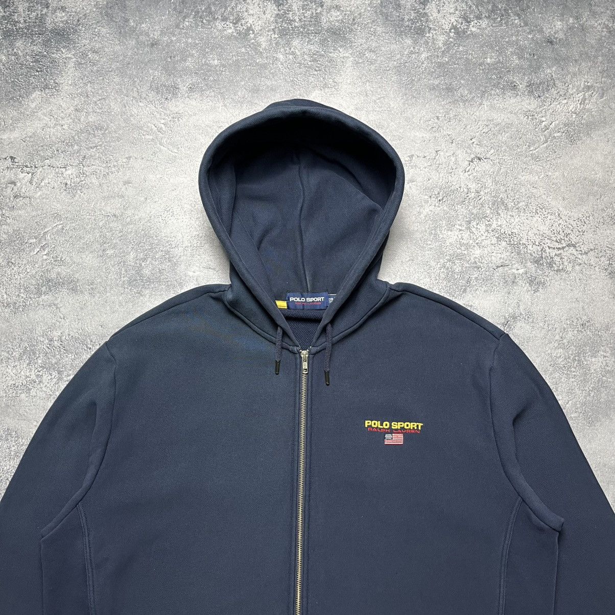 Polo Ralph Lauren Vintage Polo Sport Ralph Lauren Zip Hoodie Streetwear Y2K Size US XXL / EU 58 / 5 - 2 Thumbnail