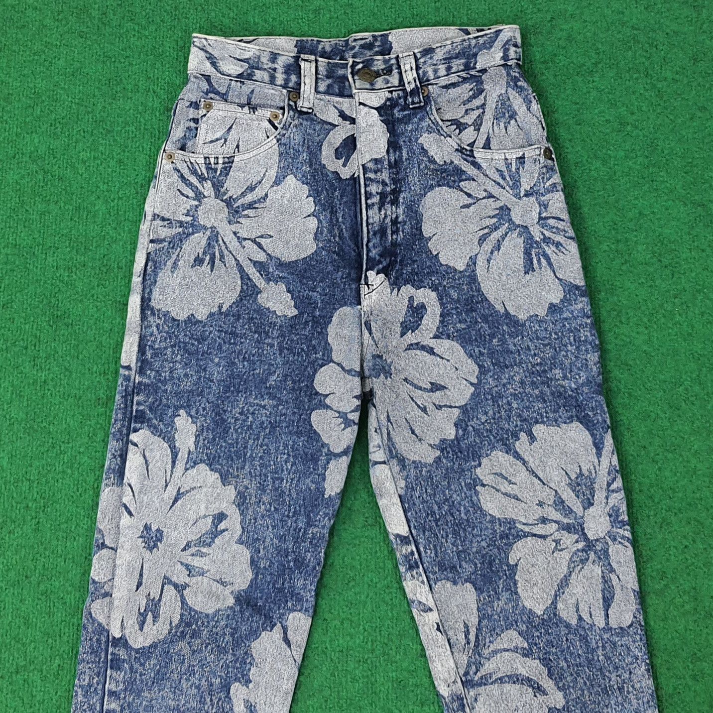 Japanese Brand Vinatge Ryu Sports Full Art Jeans C258N26 Size 23" - 2 Thumbnail