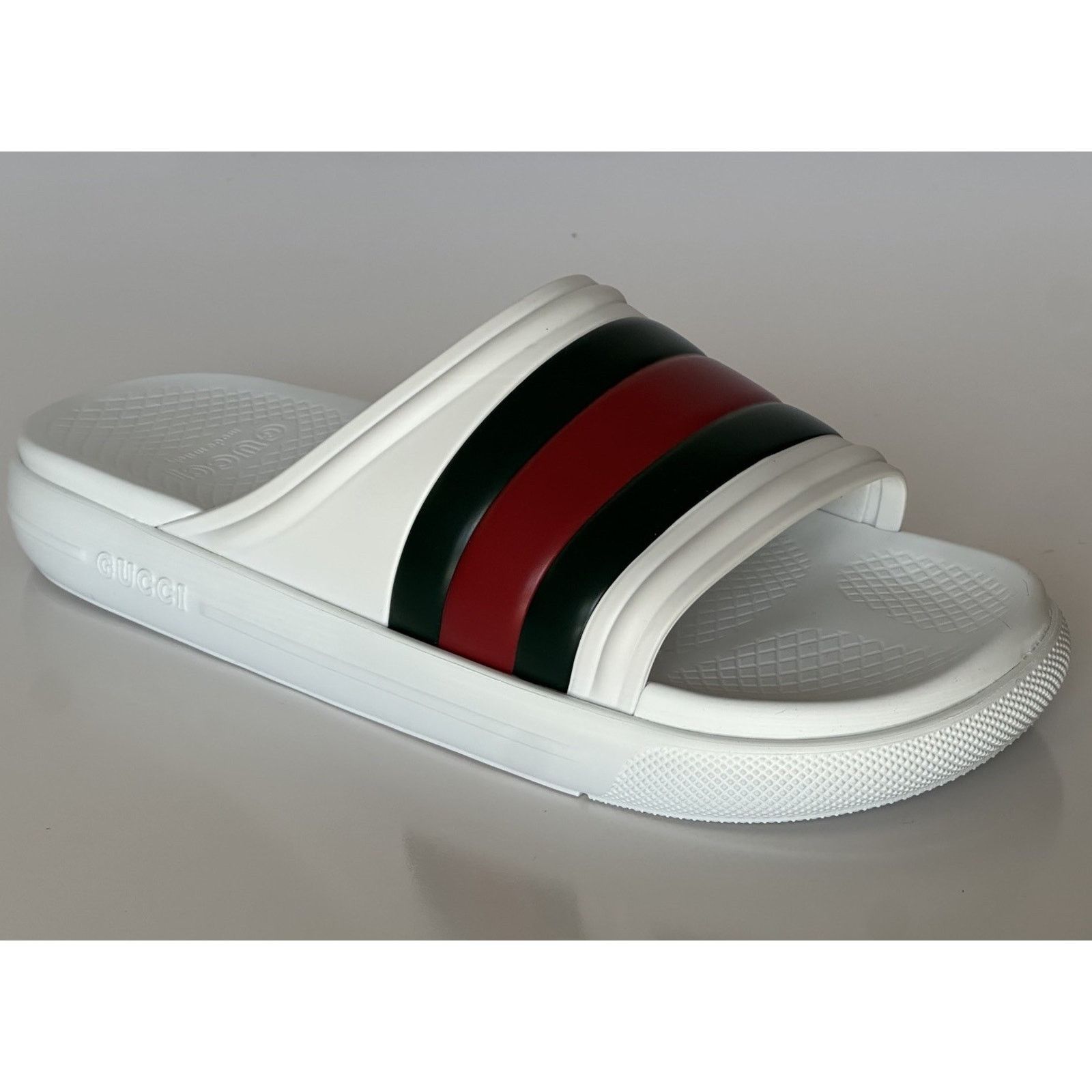 Gucci Gucci Men’s Rubber White/Green/Red Sandals 11.5 US 780286 Size US 11.5 / EU 44-45 - 6 Thumbnail