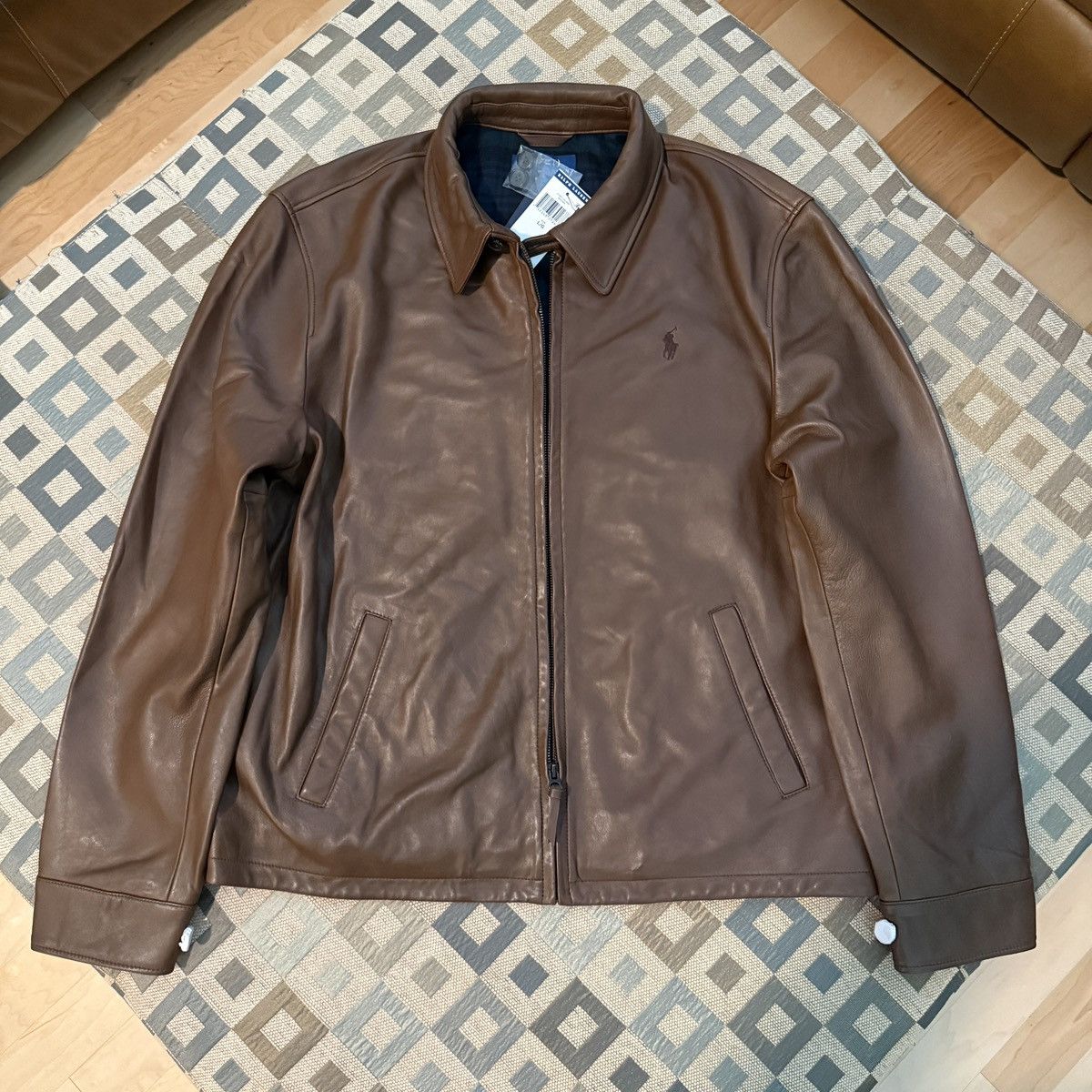 Polo Ralph Lauren Polo Ralph Lauren Men’s Lambskin Windbreaker plaid lined Size US L / EU 52-54 / 3 - 1 Thumbnail
