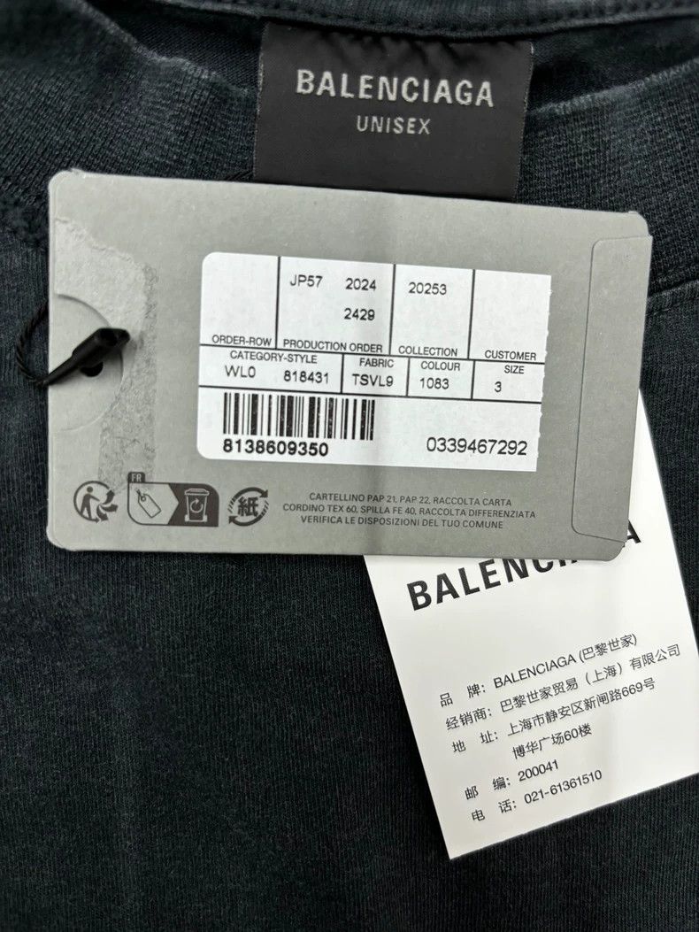 Balenciaga Balenciaga 25 SS Gradient Alphabet Break Short Sleeve 2505- Size US L / EU 52-54 / 3 - 4 Thumbnail