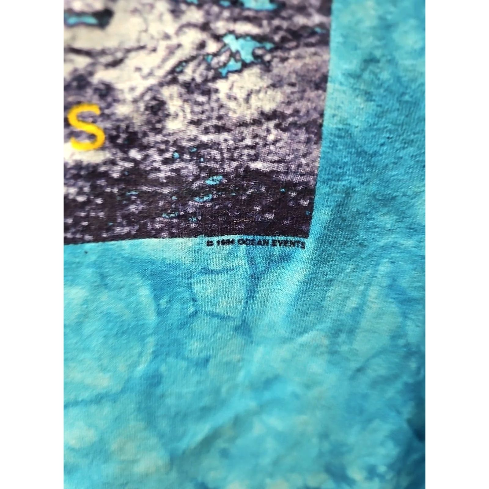 Vintage VINTAGE Crosby Stills & Nash Wooden Ships BLUE TIE DYE T-SHIRT XL Mens Crew Neck Short Sleeve Graphic Print 2000s Concert Band Size US XL / EU 56 / 4 - 5 Thumbnail
