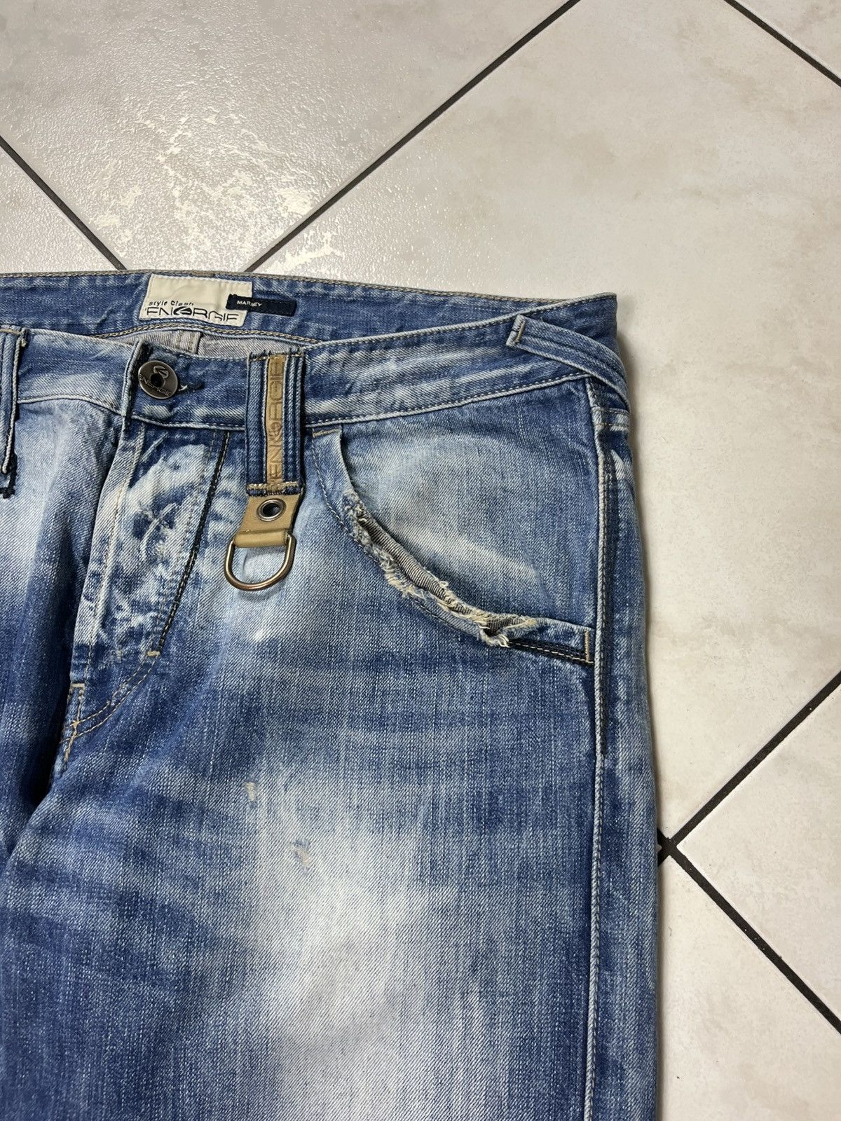 Energie × Vintage Vintage Energie distressed marrey jeans denim with keychain Size US 36 / EU 52 - 6 Thumbnail