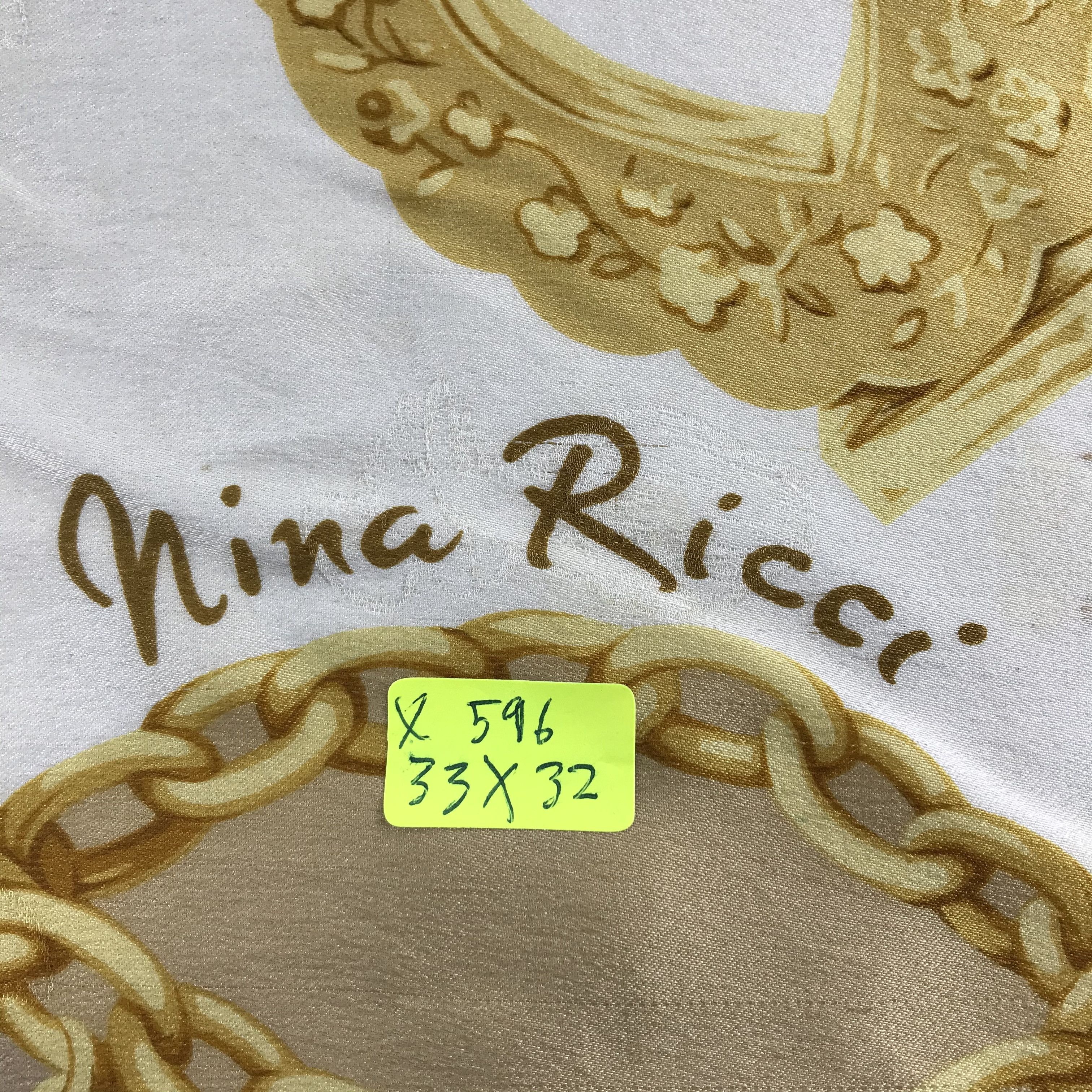Nina Ricci Vintage Nina Ricci Silk Scarf Size ONE SIZE - 5 Thumbnail