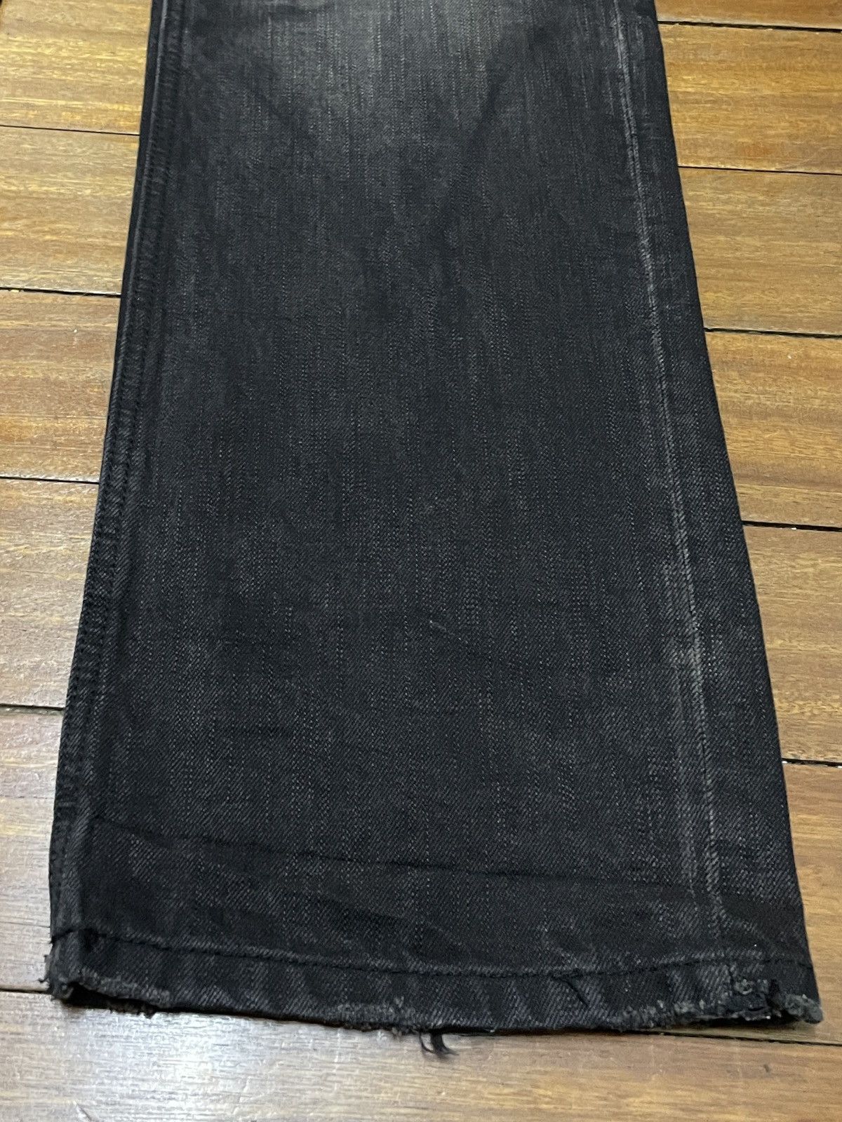 Japanese Brand Very Rare Vintage Japanese Brand Lolita Waxed Jeans 1990s Size US 30 / EU 46 - 6 Thumbnail
