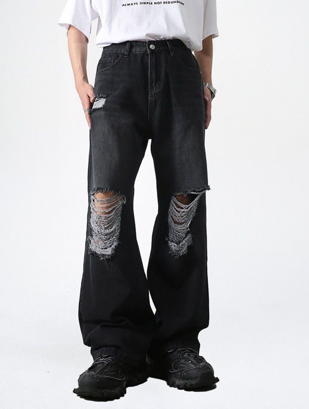 Vintage Retro punk denim pants Size US 31 - 1 Thumbnail
