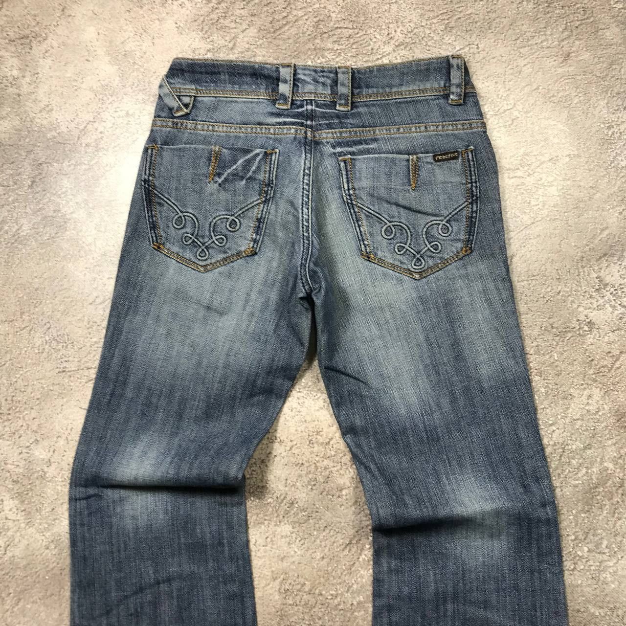 Vintage Vintage Y2K Distressed Flared Jeans Sun Faded Grunge Slim 27 Size 27" / US 4 / IT 40 - 4 Thumbnail