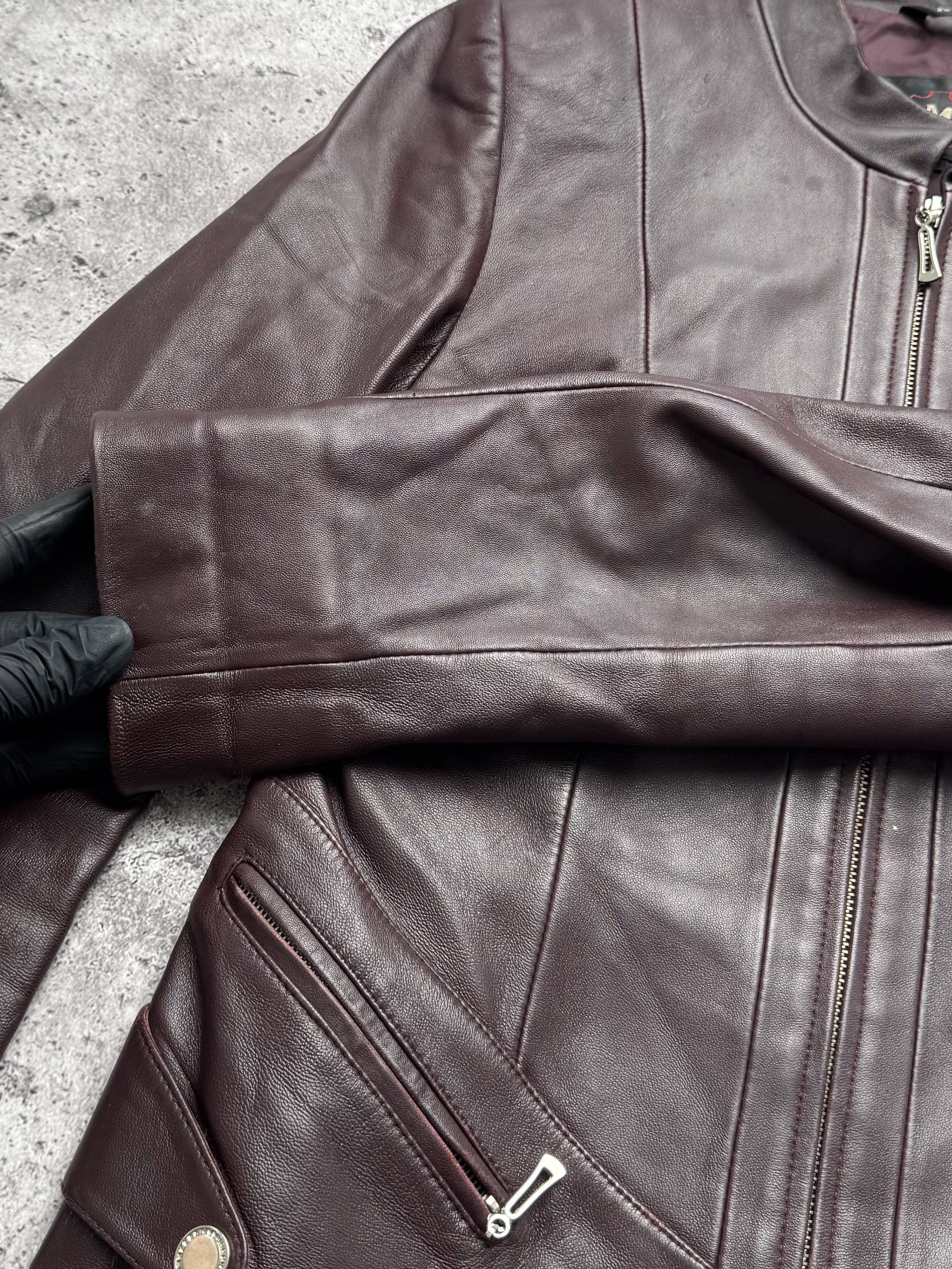 Vintage Vintage Cropped Leather Jacket C5(V402) Size S / US 4 / IT 40 - 6 Thumbnail