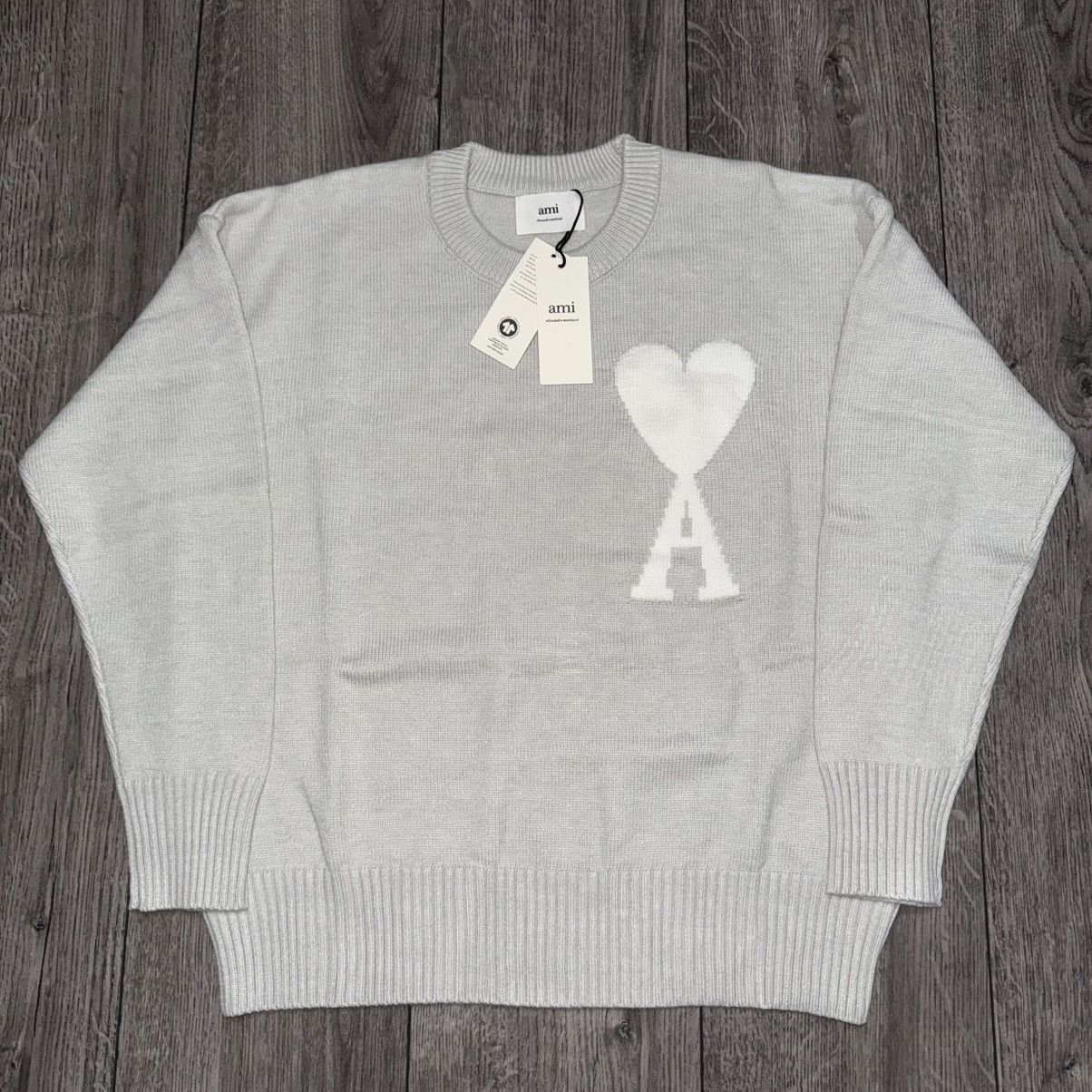 AMI Ami paris gray sweater size s Size S / US 4 / IT 40 - 1 Thumbnail