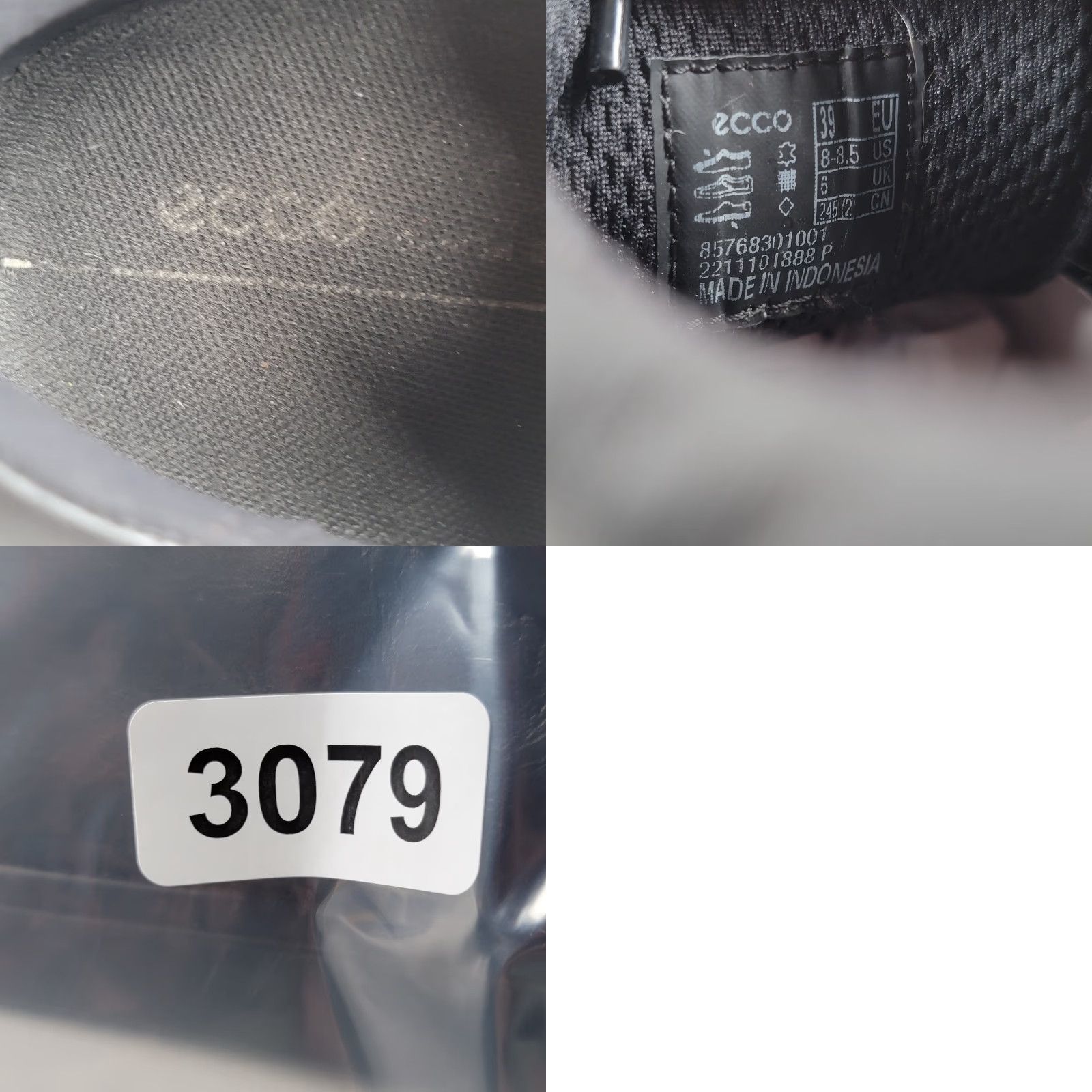 Ecco Ecco Soft 7 Mono Black Leather Women's Size 39 EU /8-8.5 US Sneaker Size US 6 / IT 36 - 9 Thumbnail