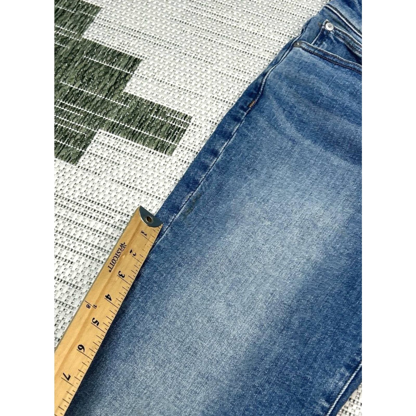 Madewell Madewell Jeans Women 27 Blue Denim Cotton Cropped Boot Cut Straight Leg 26x27 City Preppy 5-Pocket Womens Size 27" / US 4 / IT 40 - 7 Thumbnail