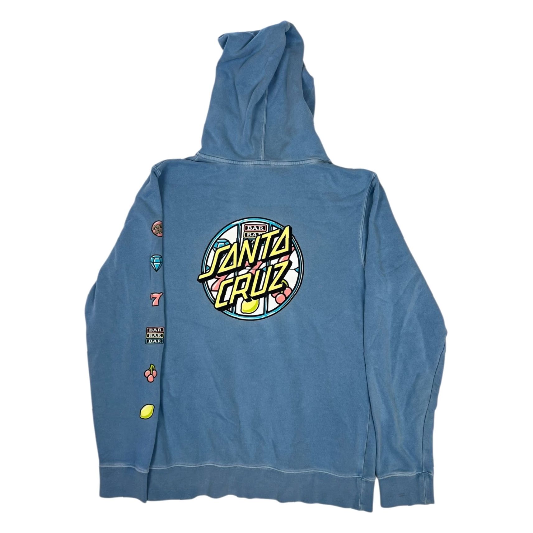 Vintage VINTAGE Santa Cruz Hoodie Sweatshirt Mens S Slot Machine Logo Double Side Shirt Size US S / EU 44-46 / 1 - 2 Thumbnail