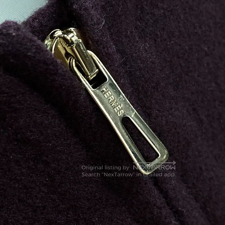 Hermes Hermes Burgundy Cashmere Coat Size XXS / US 00 / IT 34 - 2 Thumbnail