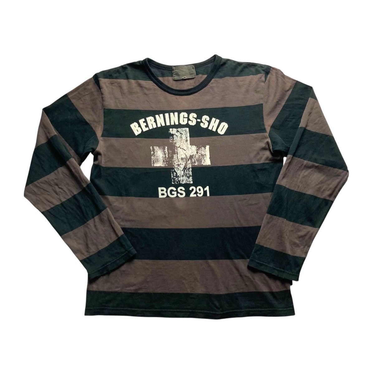 CIVARIZE 🇯🇵 BERNINGS SHO SPELL OUT STRIPES TSHIRT Size US M / EU 48-50 / 2 - 1 Thumbnail