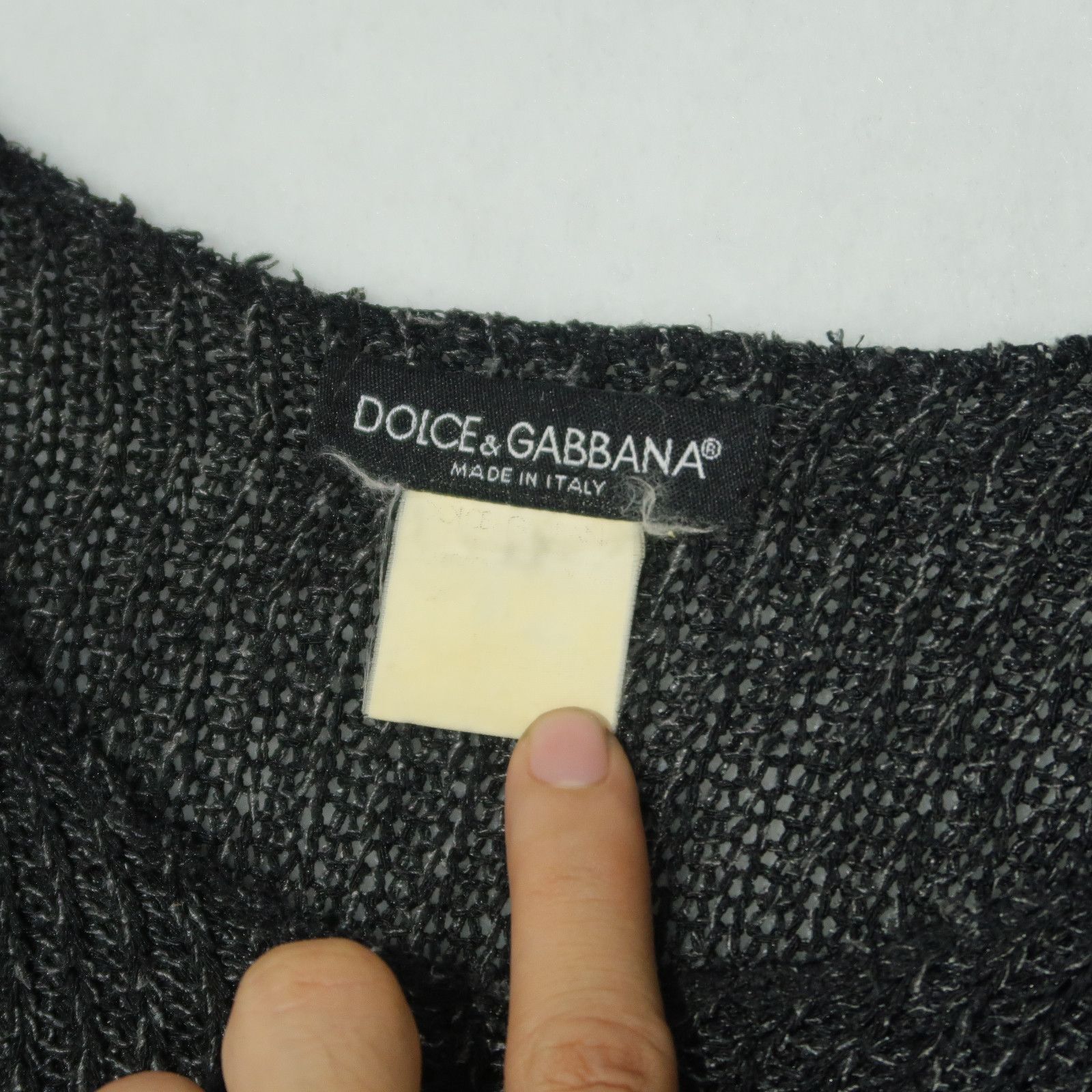 Dolce & Gabbana 00s Dolce & Gabbana Mesh Knit Sweater Unfinished Size US S / EU 44-46 / 1 - 4 Thumbnail