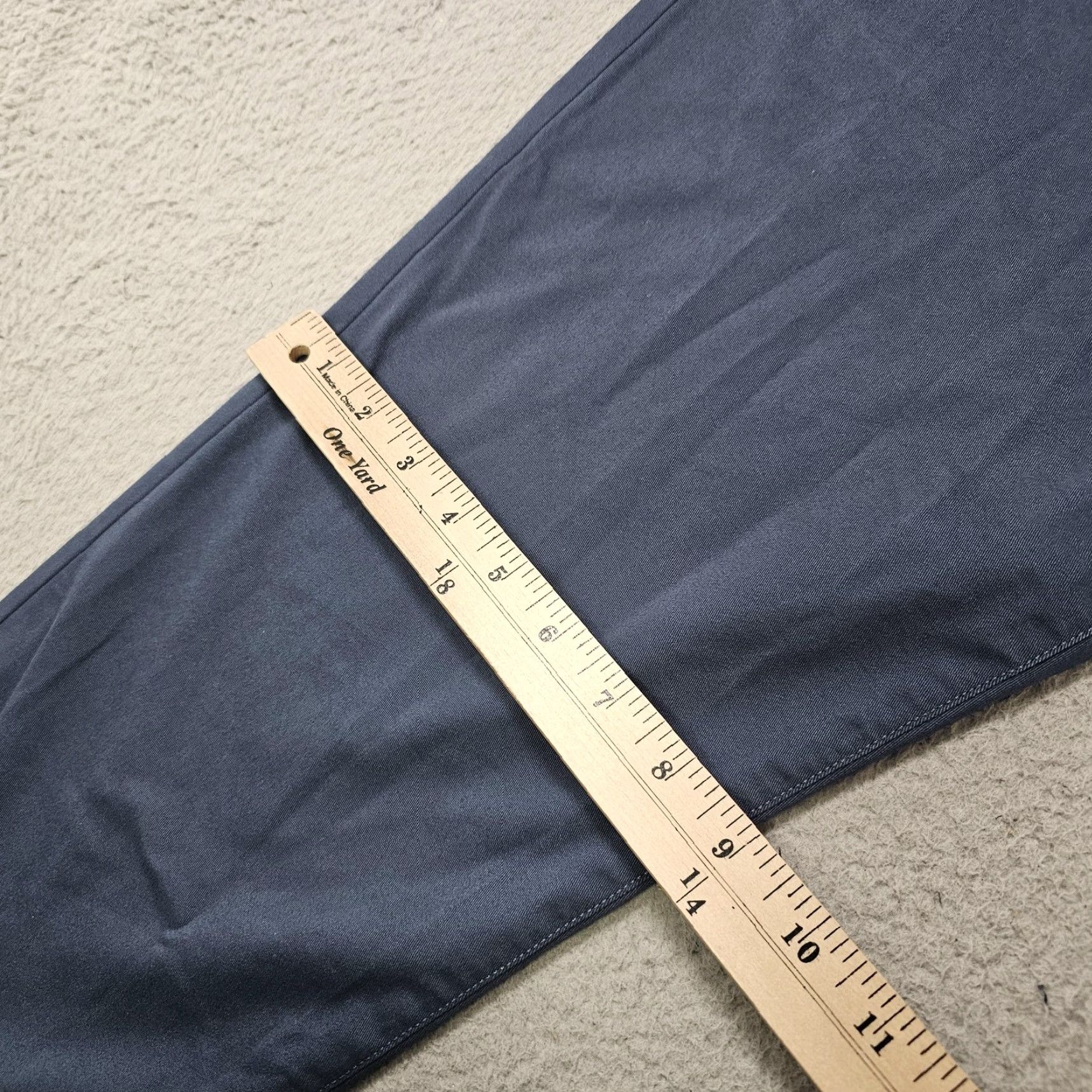 Express Express Chino Pants Mens 32x28 Blue Hyper Stretch Slim Tech Size US 32 / EU 48 - 7 Thumbnail