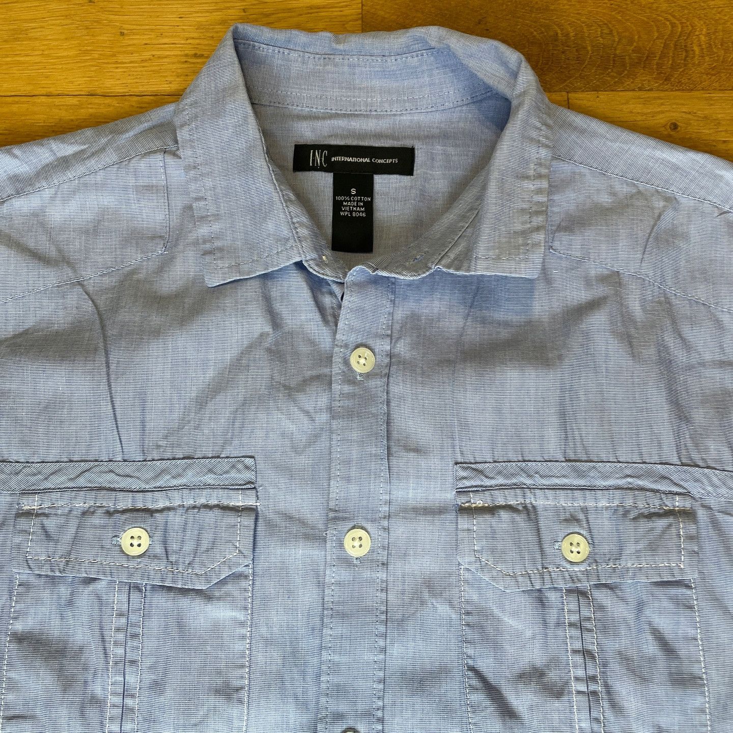 UNIK International Inc. Inc International Concepts Men's Cotton Summer Shirt Size S Size US S / EU 44-46 / 1 - 3 Thumbnail