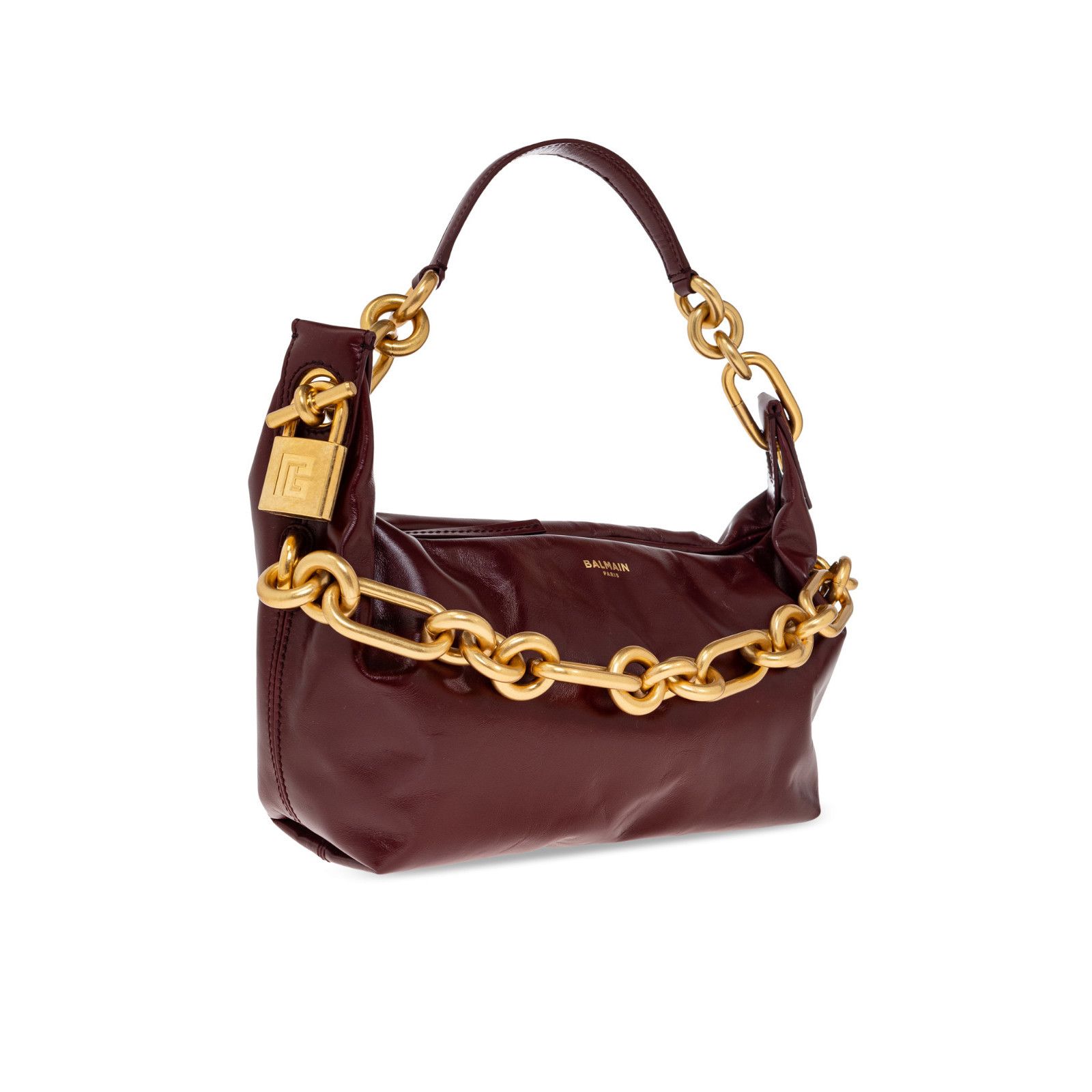 Balmain BALMAIN Sync Medium Red Leather Top Handle Bag New & Authent Size ONE SIZE - 3 Thumbnail