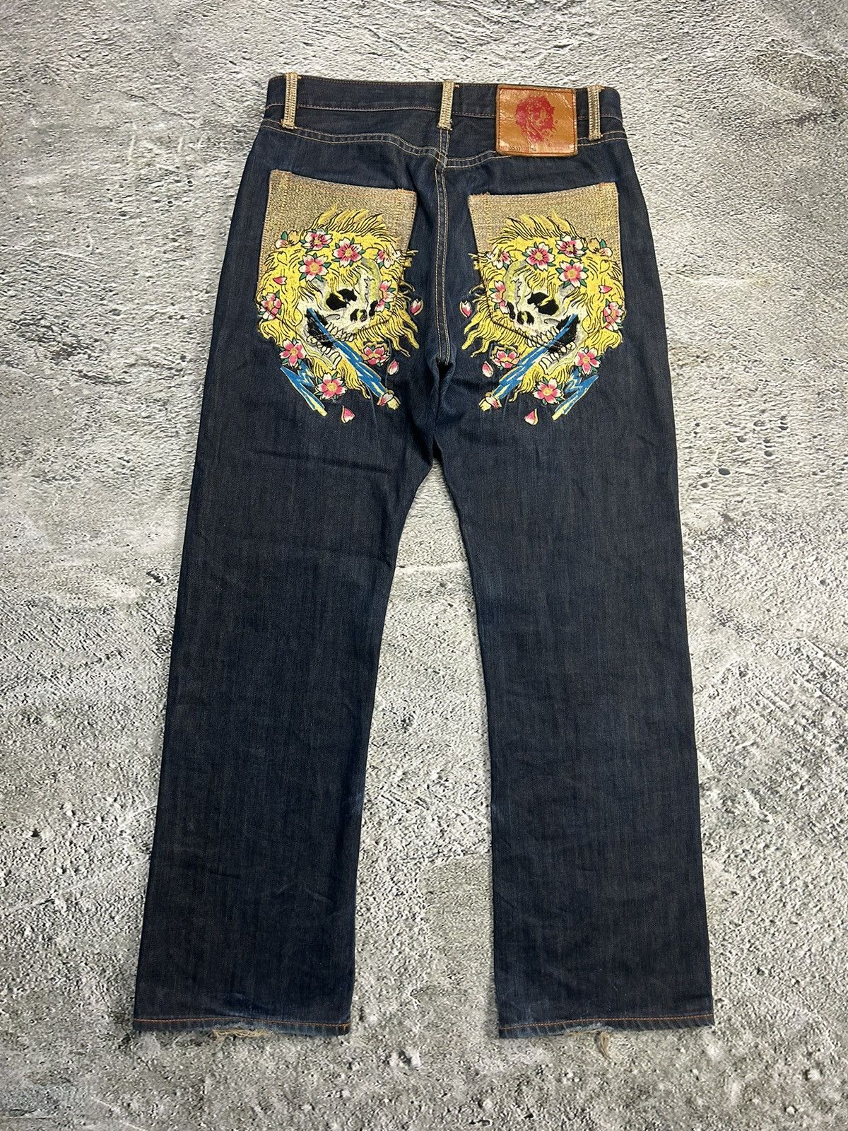 Vintage Ed Hardy Christian Audigier vintage jeans big logo pants 