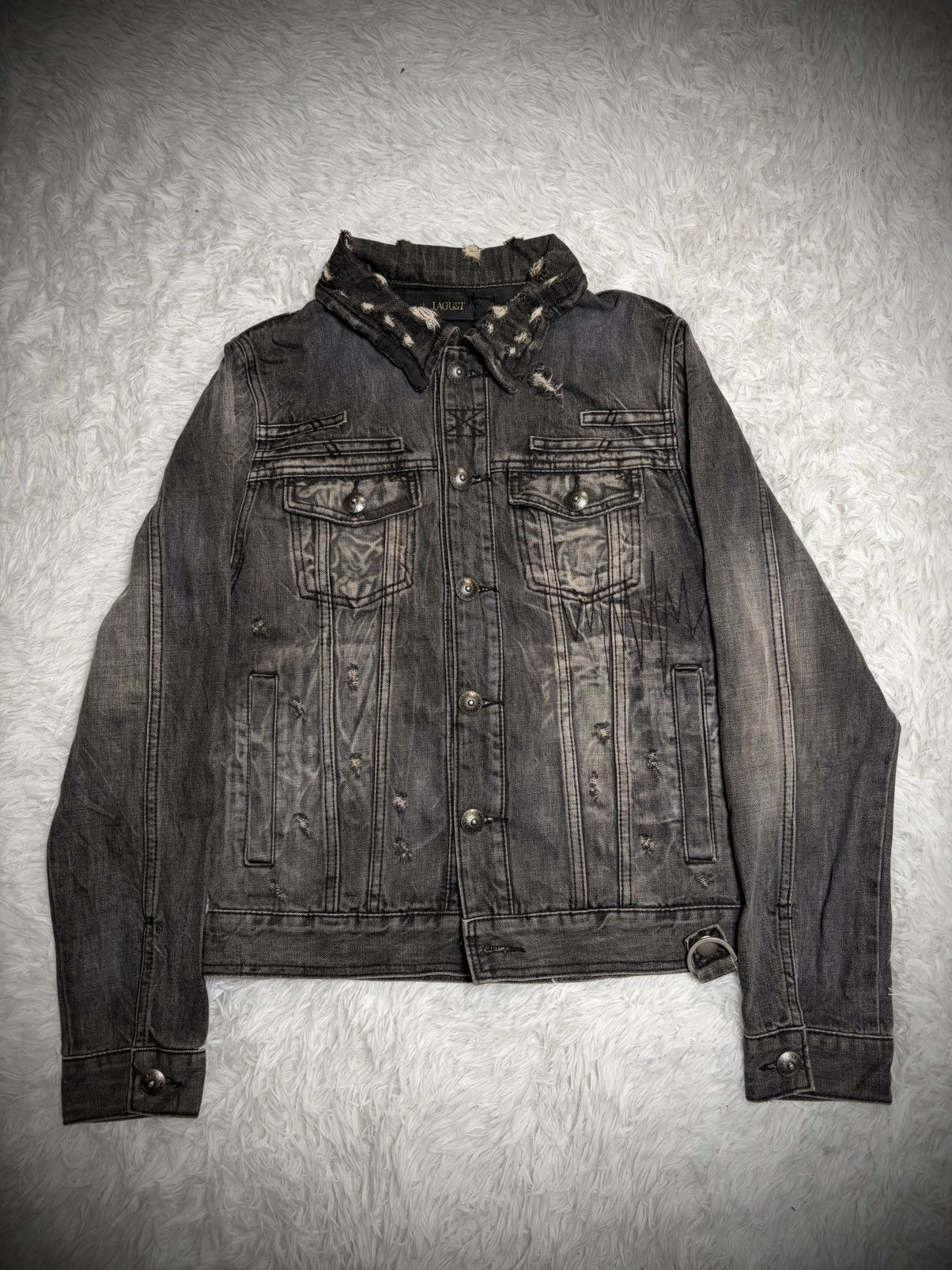 14th Addiction Rare Lagust distressed jeans trucker jacket Size US M / EU 48-50 / 2 - 1 Thumbnail