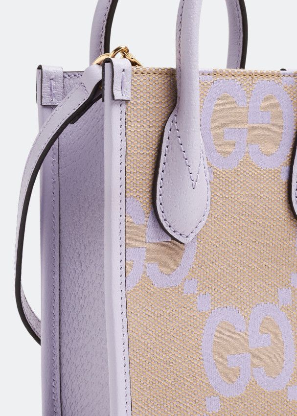 Gucci o1s1wg110125 Size: OS / Jumbo GG Mini Tote Bag Beige/Lilac Size ONE SIZE - 2 Thumbnail