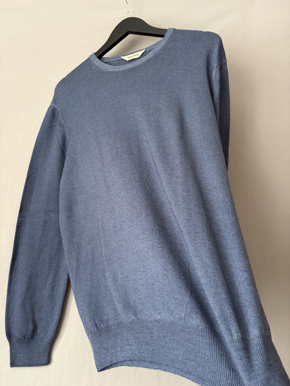Gran Sasso Gran Sasso Sky Blue Wool Sweater Pullover Size US XL / EU 56 / 4 - 9 Thumbnail