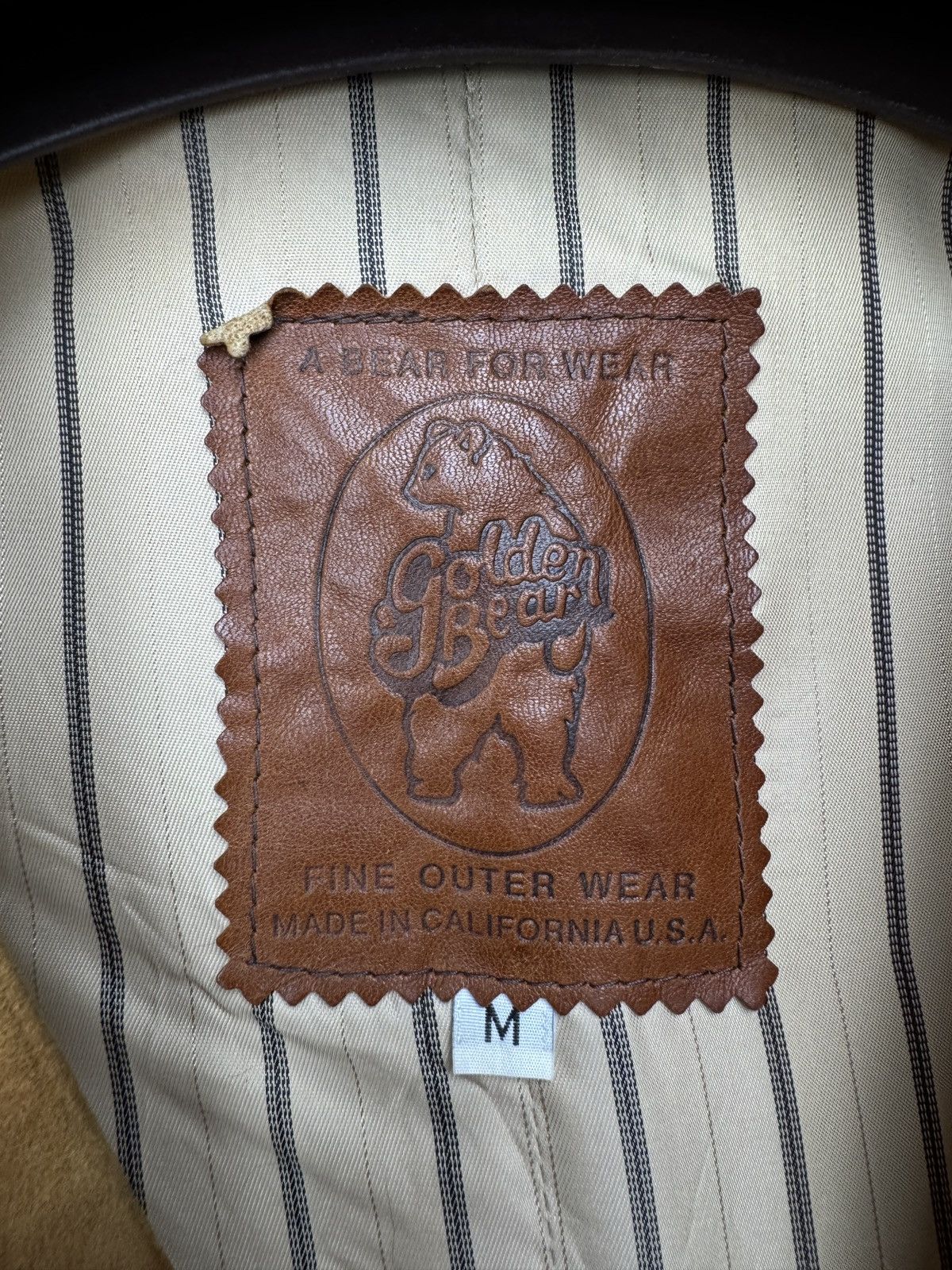 Genuine Leather Golden Bear made in California brown leather suede vest Size US M / EU 48-50 / 2 - 10 Thumbnail