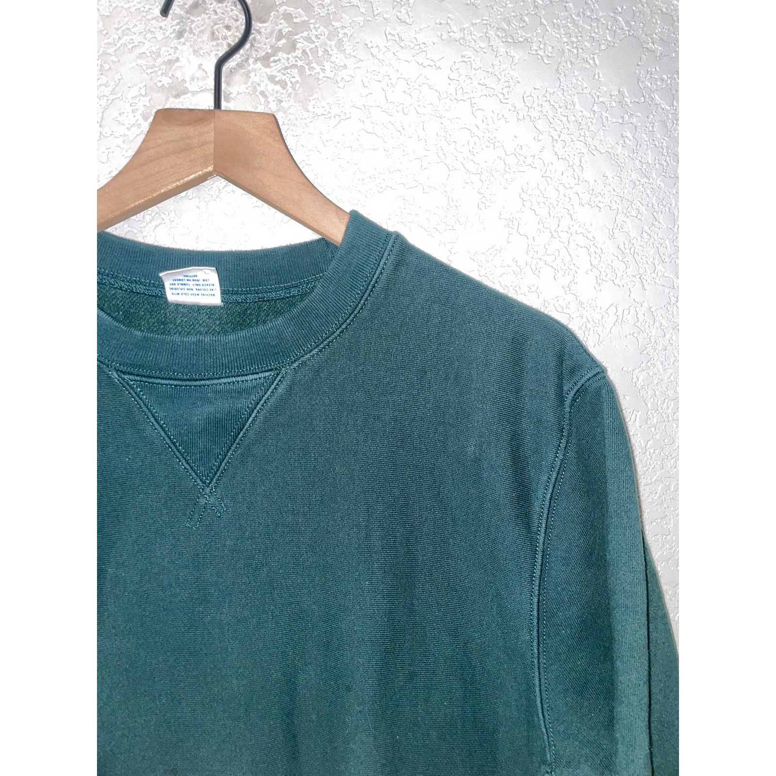 J.Crew Vintage J Crew Sweatshirt Green Blank Stained 90s HEAVY VTG Size US L / EU 52-54 / 3 - 2 Thumbnail