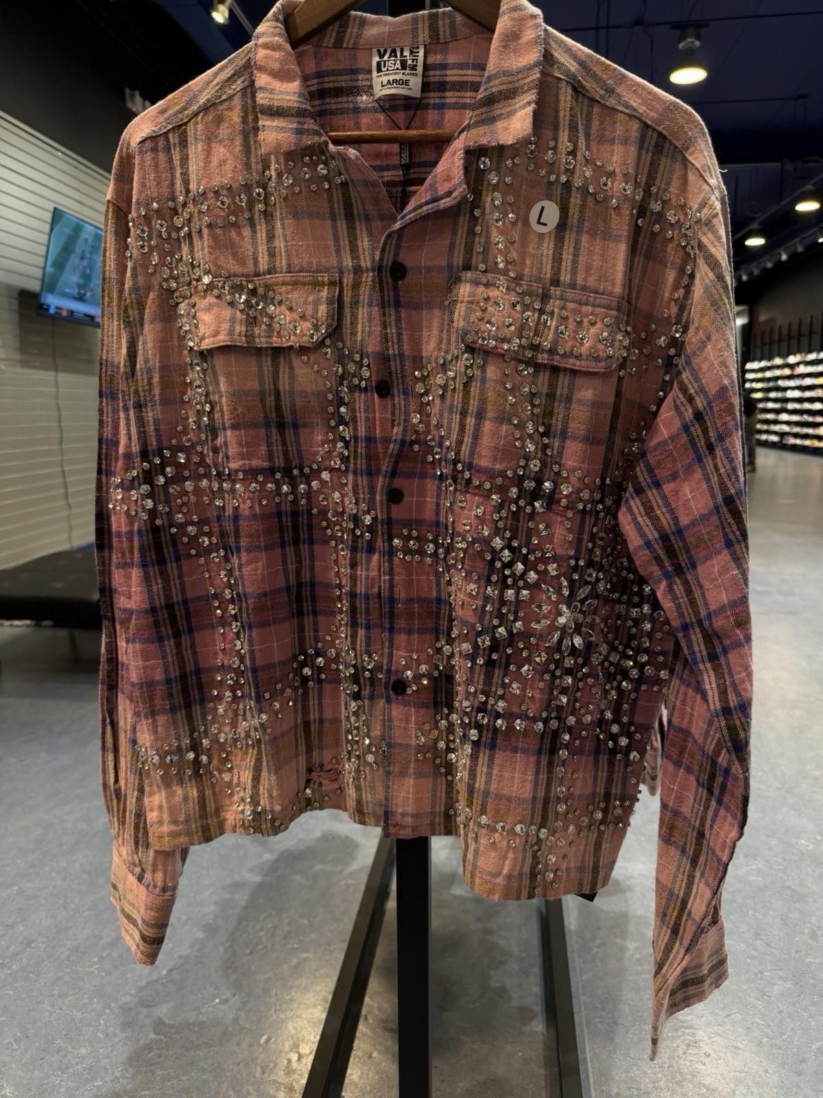 Vale Valley Dreams Crystal Stone Flannel (Large) Brand New Pink Size US L / EU 52-54 / 3 - 2 Thumbnail