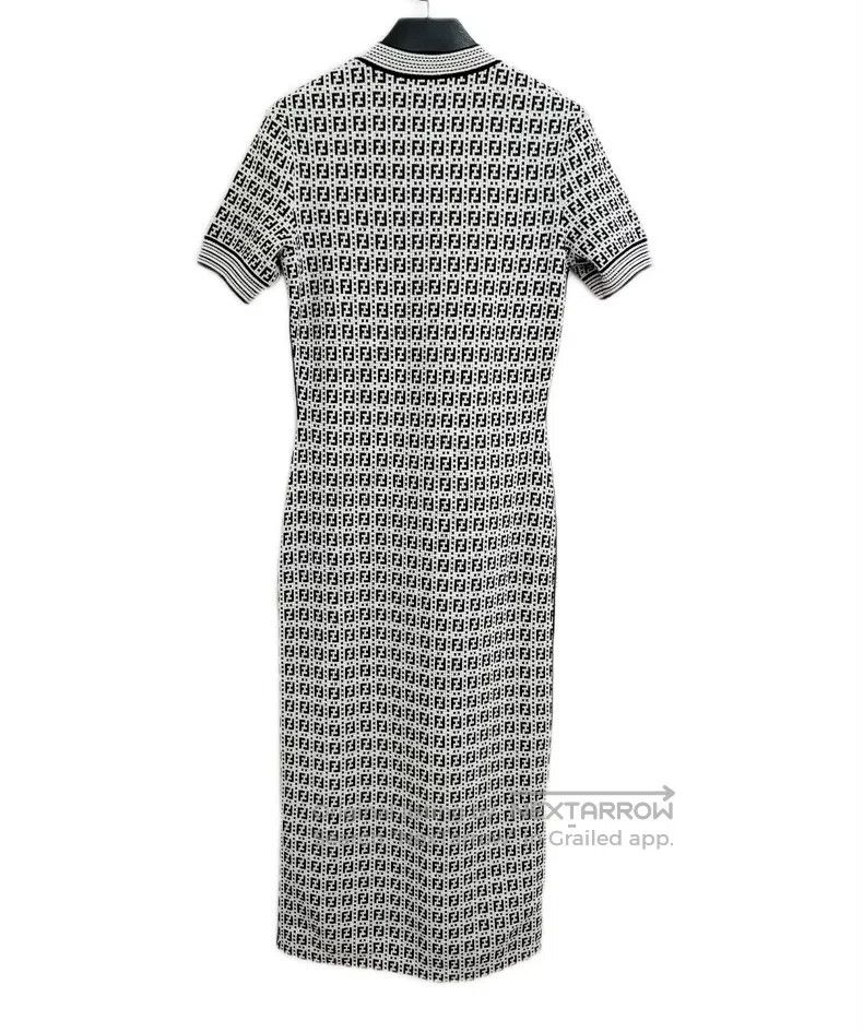 Fendi Fendi Letter Pattern Printed Round Neck Casual Short Dress Size XS / US 0-2 / IT 36-38 - 5 Thumbnail