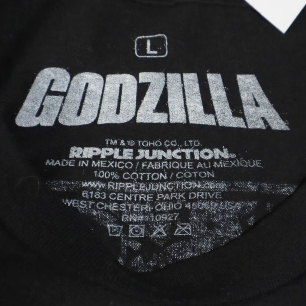 Doublet Godzilla Shirt Black Men's L Double-Sided Solid Crew Neck T-Shirt Size US L / EU 52-54 / 3 - 5 Thumbnail