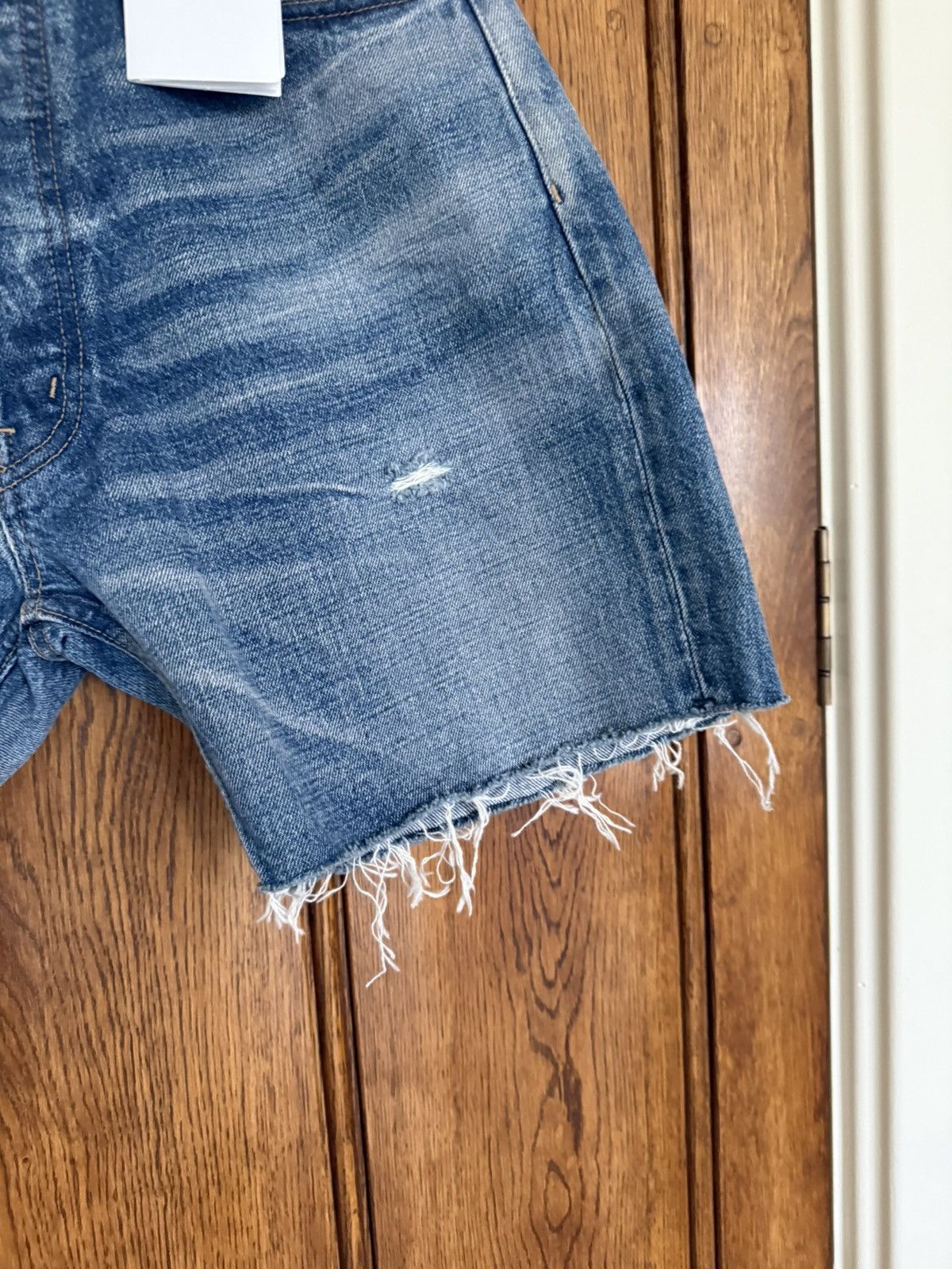 Celine $990 ss24 Celine zuma wash wesley jean denim shorts 28 Hedi Size US 28 / EU 44 - 10 Thumbnail