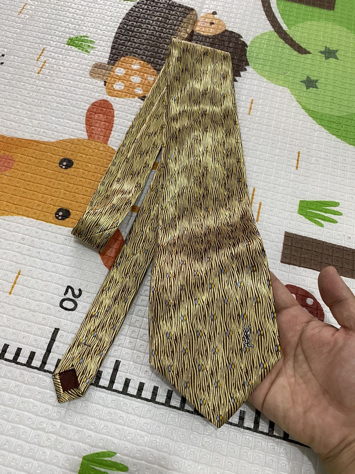Yves Saint Laurent Vintage YSL Paris Abstract Silk Tie Made In Italy Size ONE SIZE - 1 Thumbnail