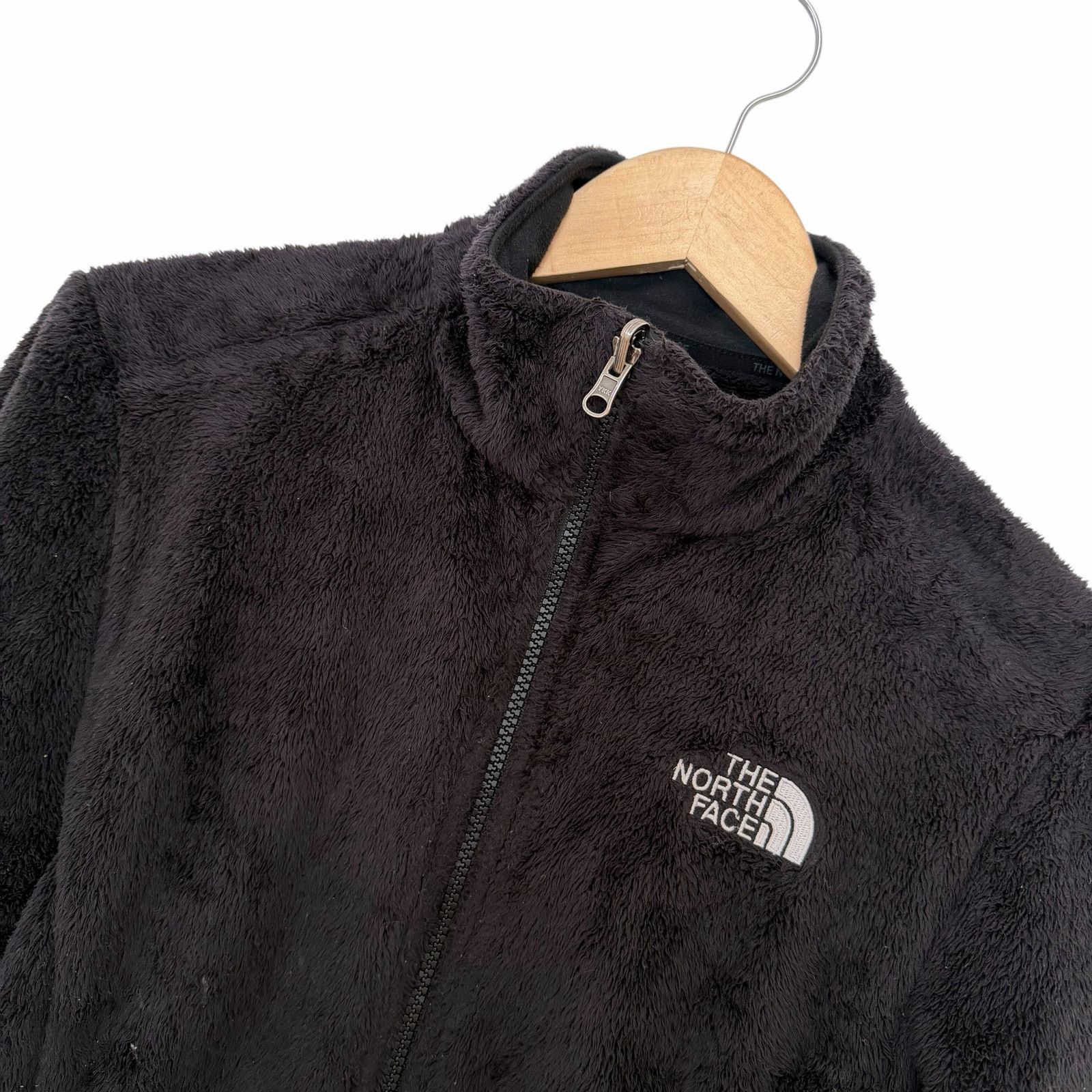 The North Face The North Face Black Fuzzy Fleece Full Zip Jacket Sz S Size S / US 4 / IT 40 - 1 Thumbnail