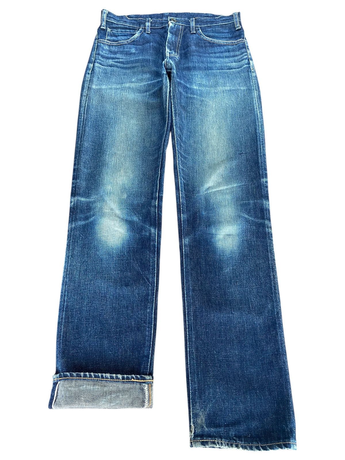 Japanese Brand Tenoras Japan Selvedge Denim Vintage Blue Straight Slim Leg Size US 30 / EU 46 - 1 Thumbnail