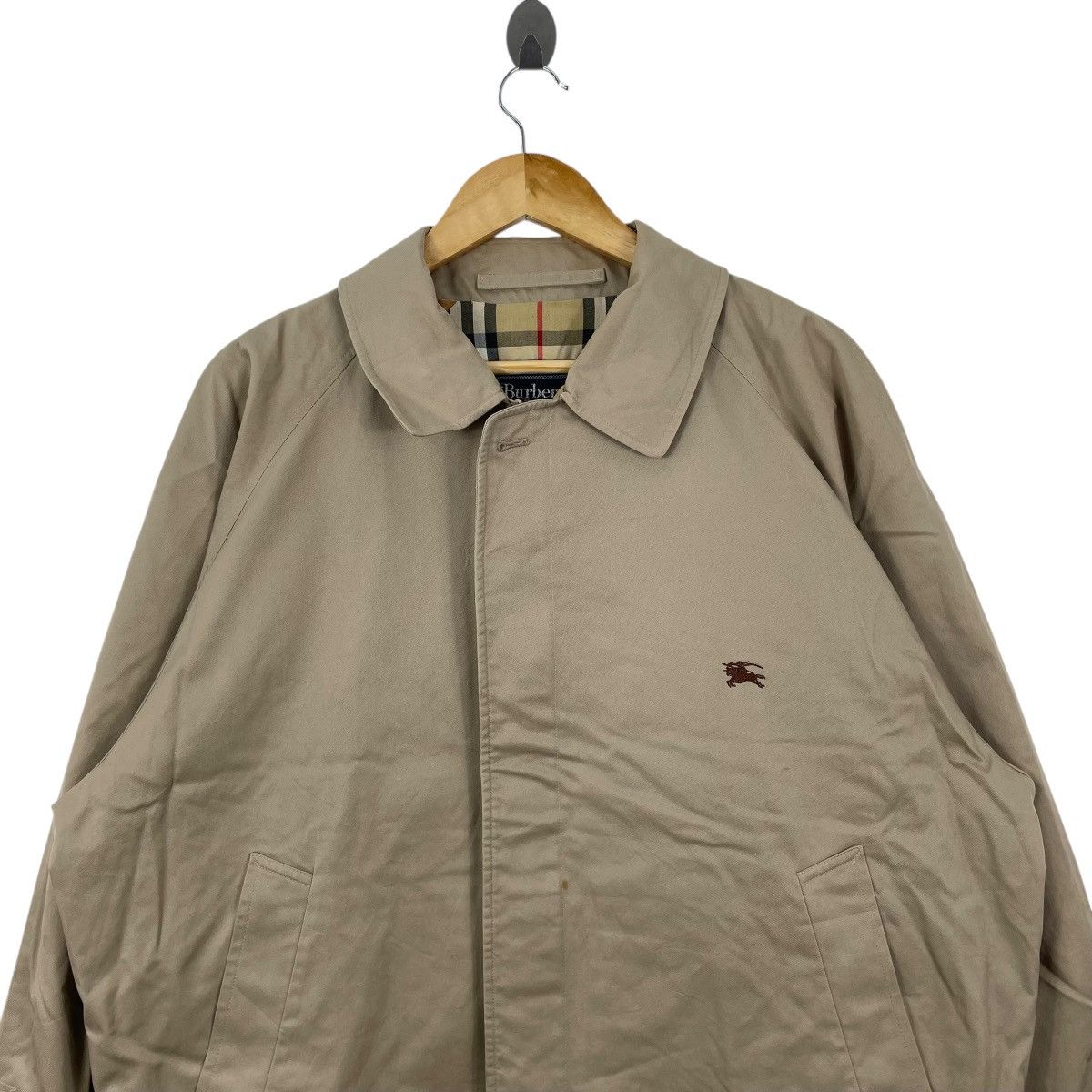 Burberry Vintage 90s Burberrys Nova Check Zipper Jacket Size US XL / EU 56 / 4 - 3 Thumbnail
