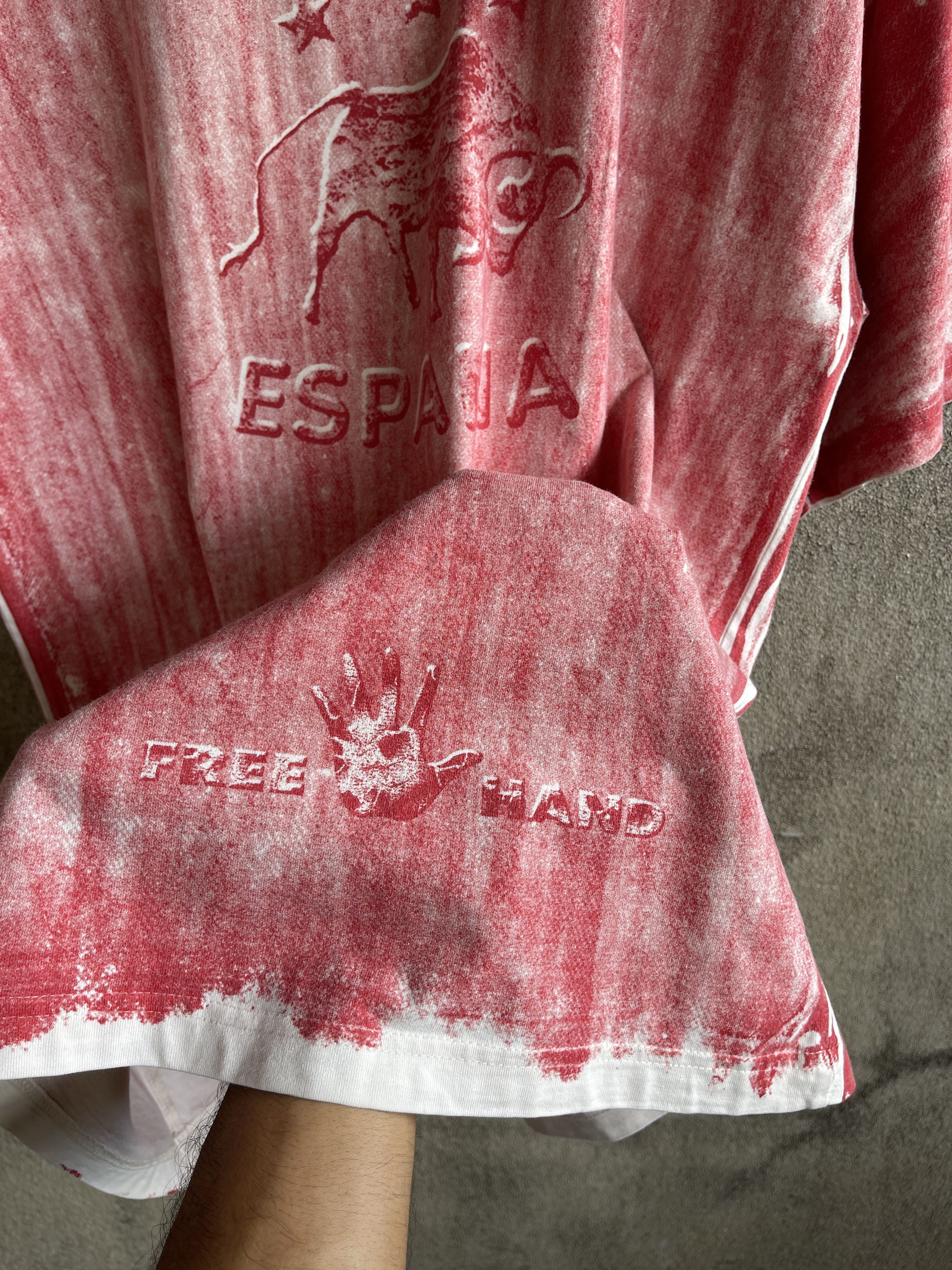 Freenote Vintage’90s🔥Espana Spain🔥Big Logo Free Hand Mosquitohead Tee Size US XXL / EU 58 / 5 - 8 Thumbnail