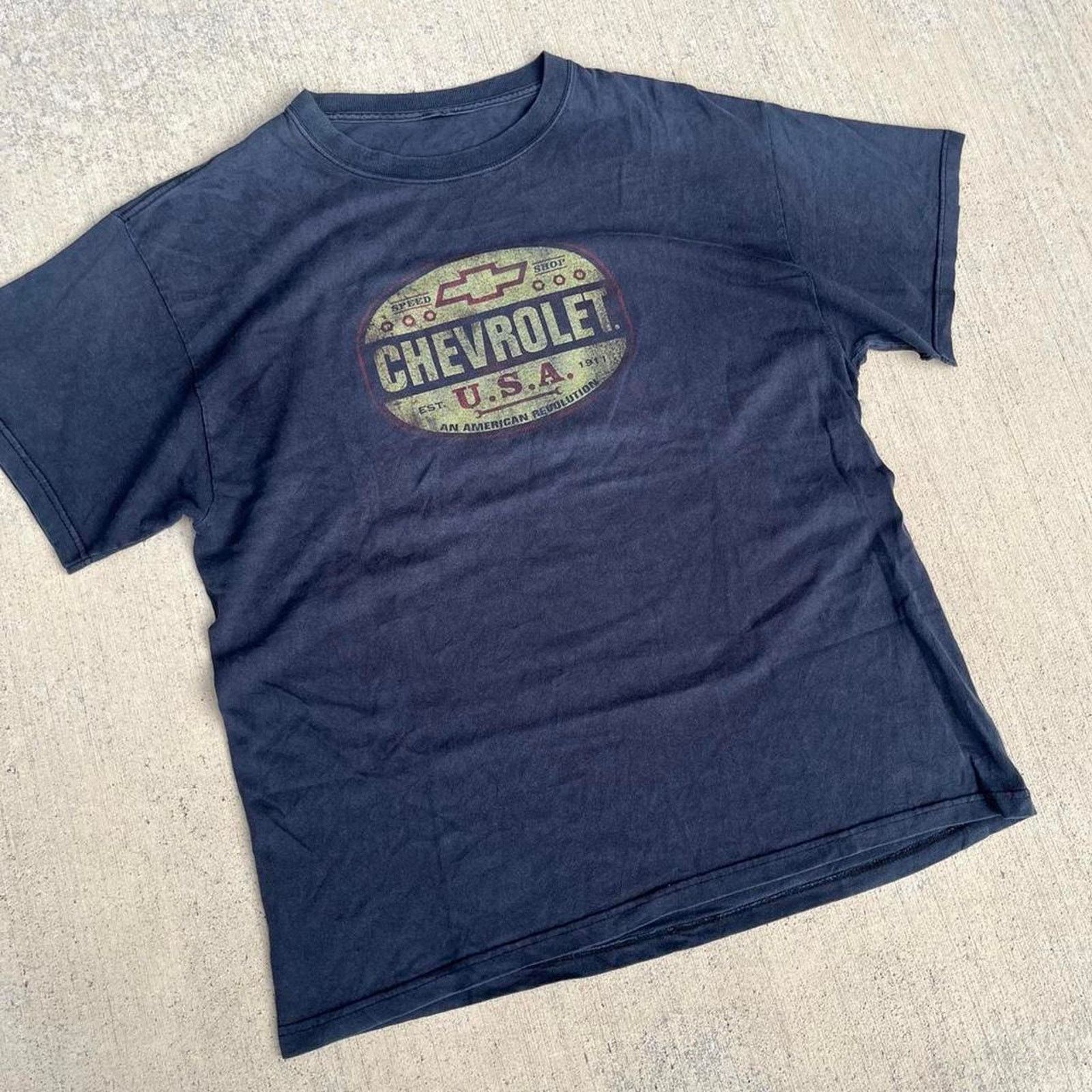 Other Chevrolet Mechanic Black Faded Speed Shop Graphic Wear Size US M / EU 48-50 / 2 - 2 Thumbnail
