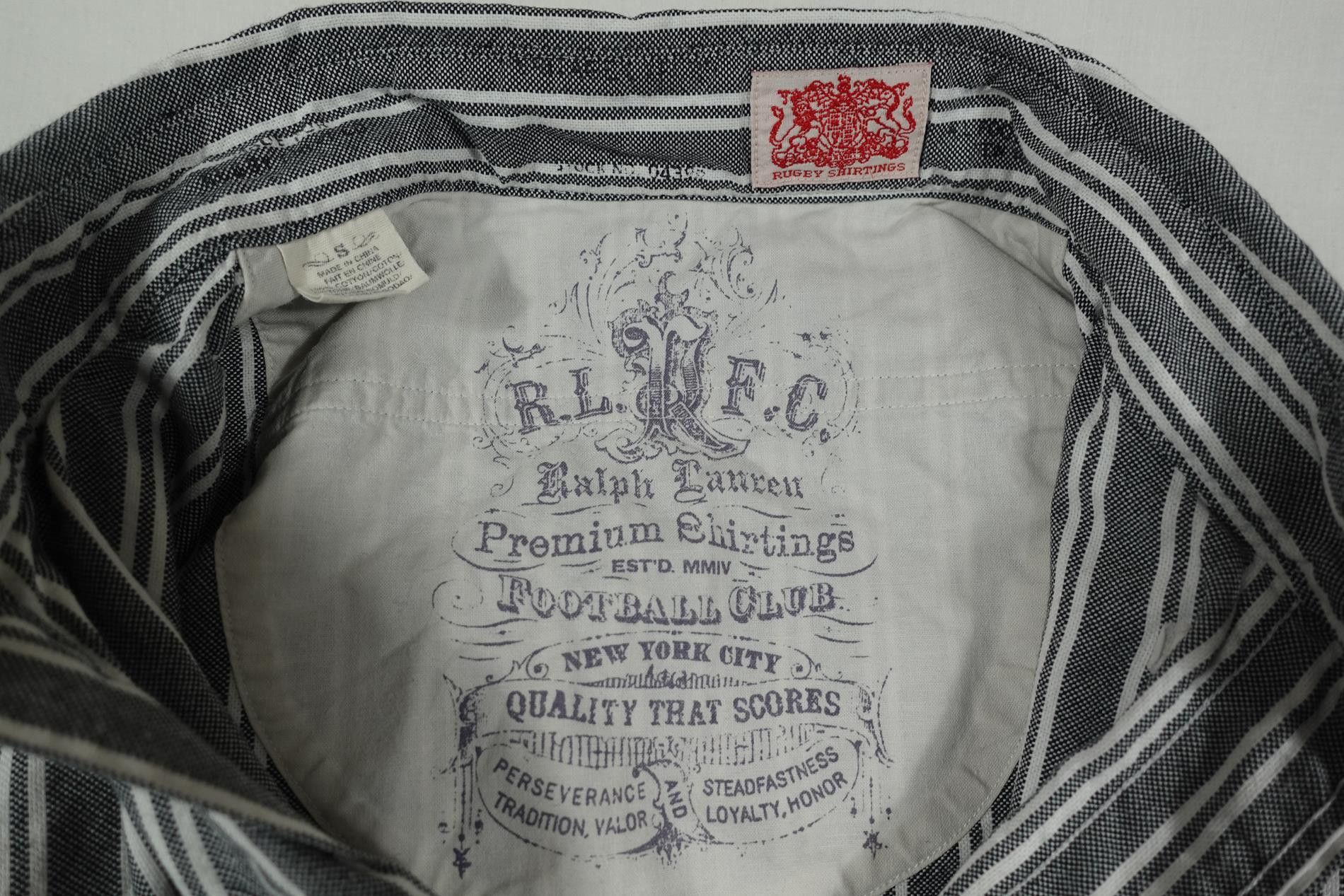 Rugby Ralph Lauren Ralph Lauren Rugby Shirt Striped Gray White Skull Varsity S Size US S / EU 44-46 / 1 - 3 Thumbnail