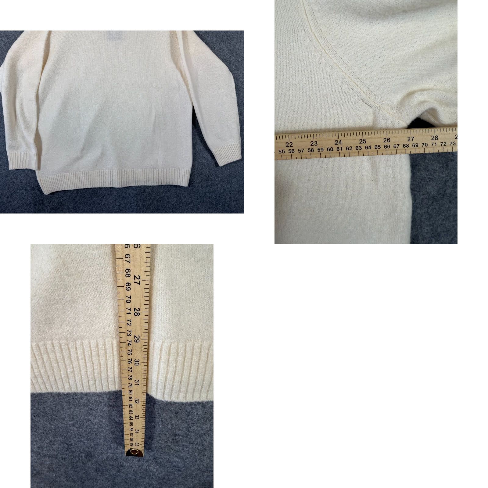 Gap Gap Sweater Pullover Raglan Sleeve Crew Neck Mens 2XL Ivory Wool Blend NWT Size US XXL / EU 58 / 5 - 9 Thumbnail