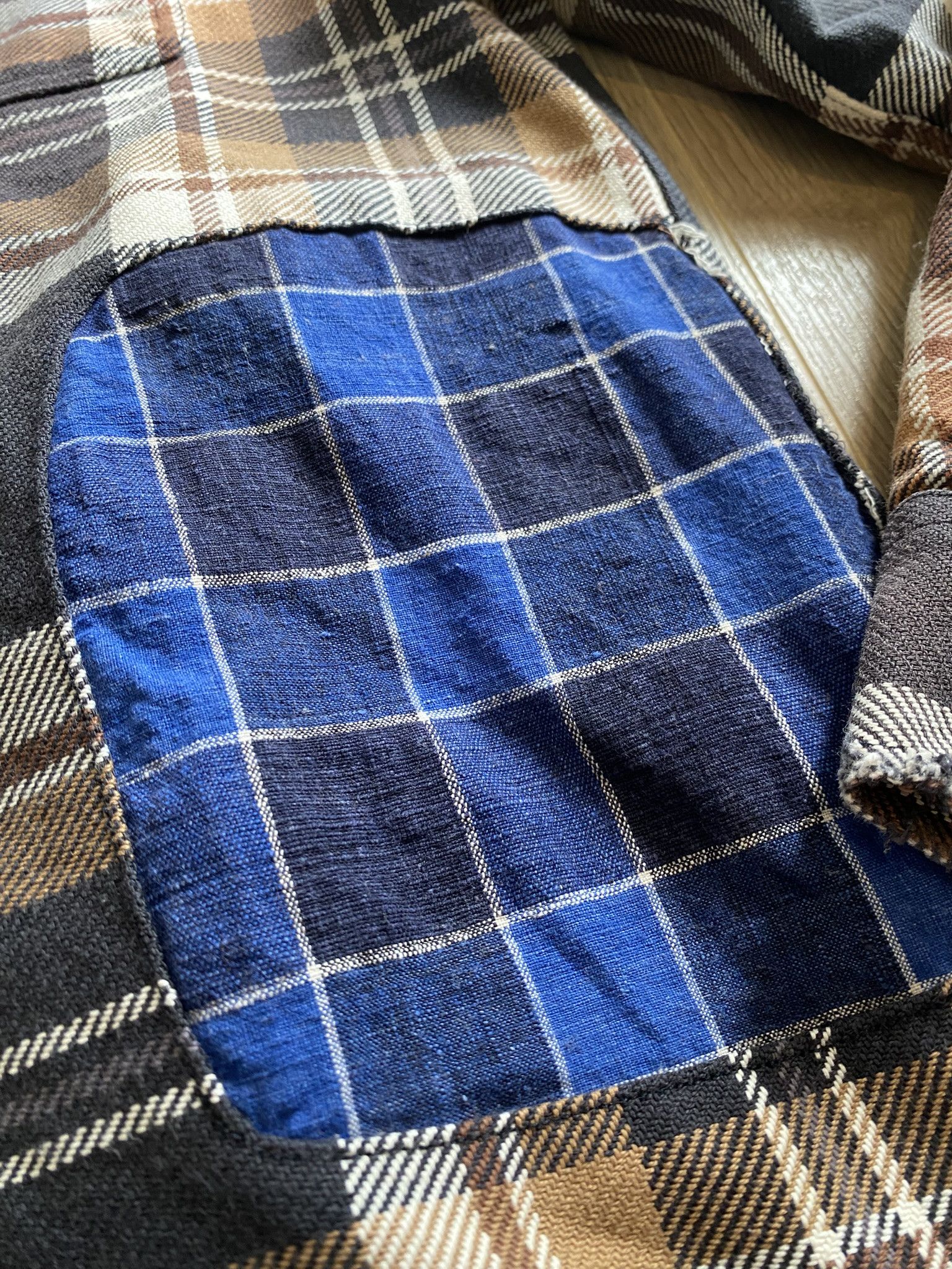 Kapital DISTRESSED VINTAGE WASH CHECK SHIRT Size US M / EU 48-50 / 2 - 7 Thumbnail